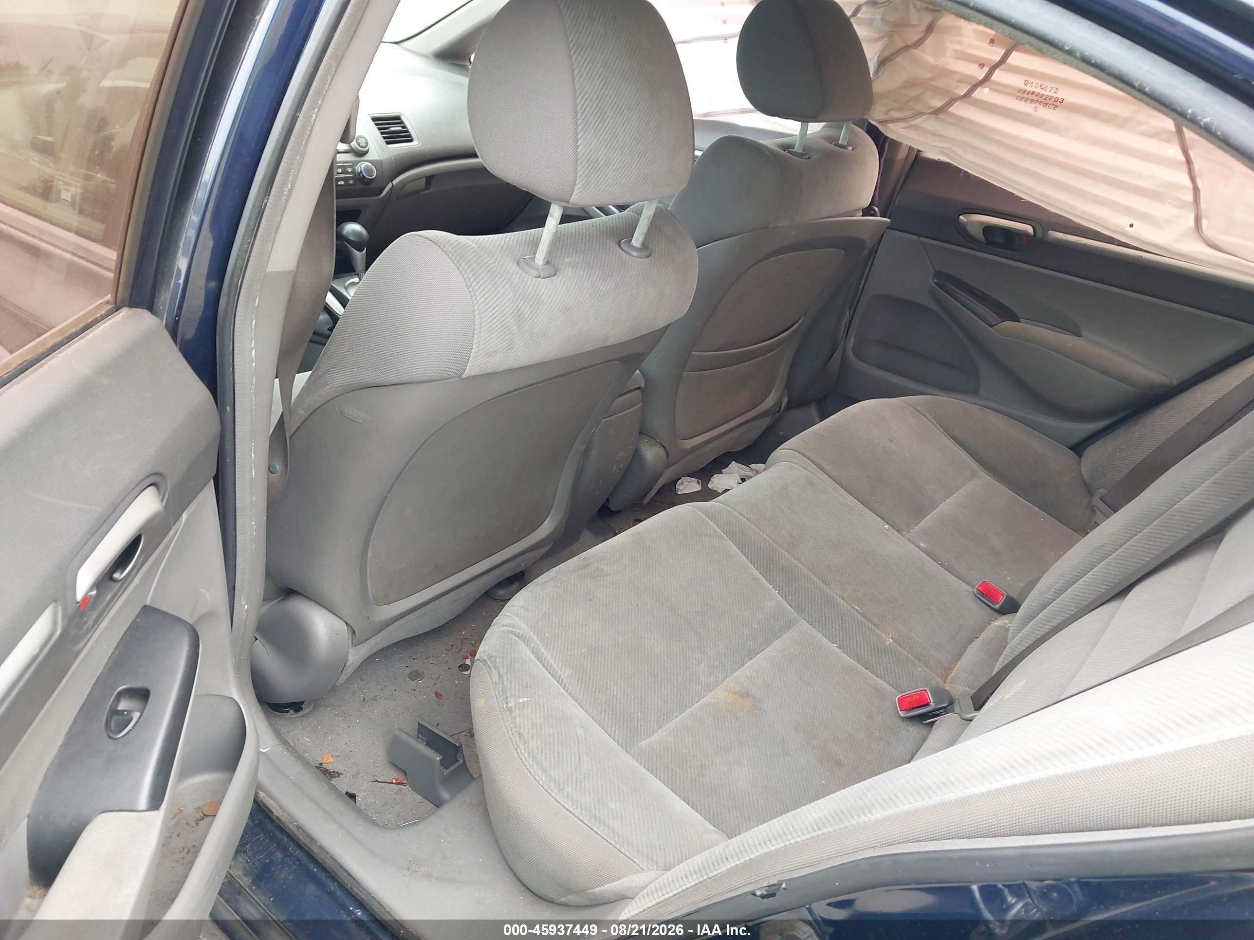 2009 Honda Civic Ex Blue vin: 1HGFA16829L008897