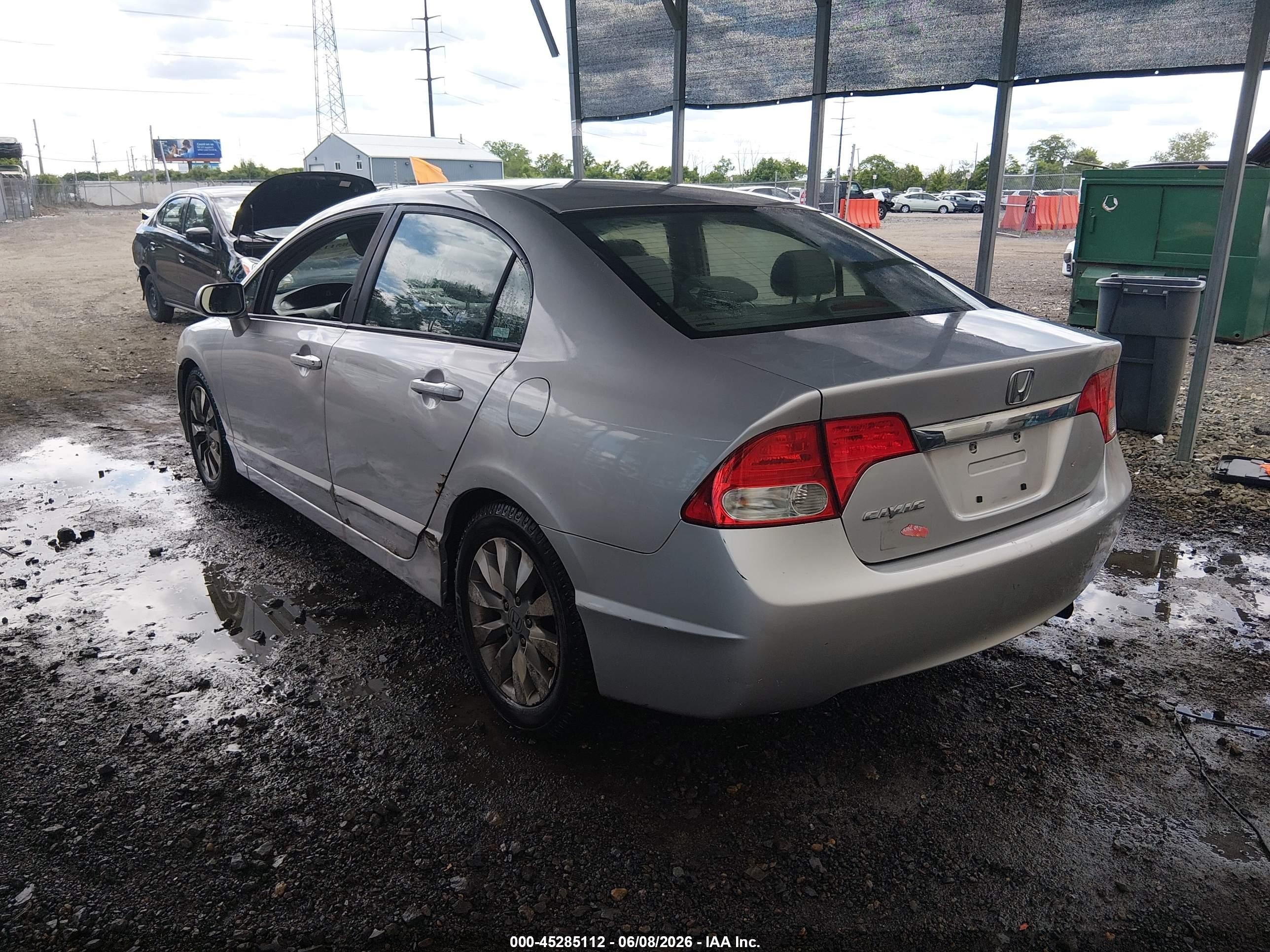 2009 Honda Civic Ex Silver vin: 1HGFA16829L022802