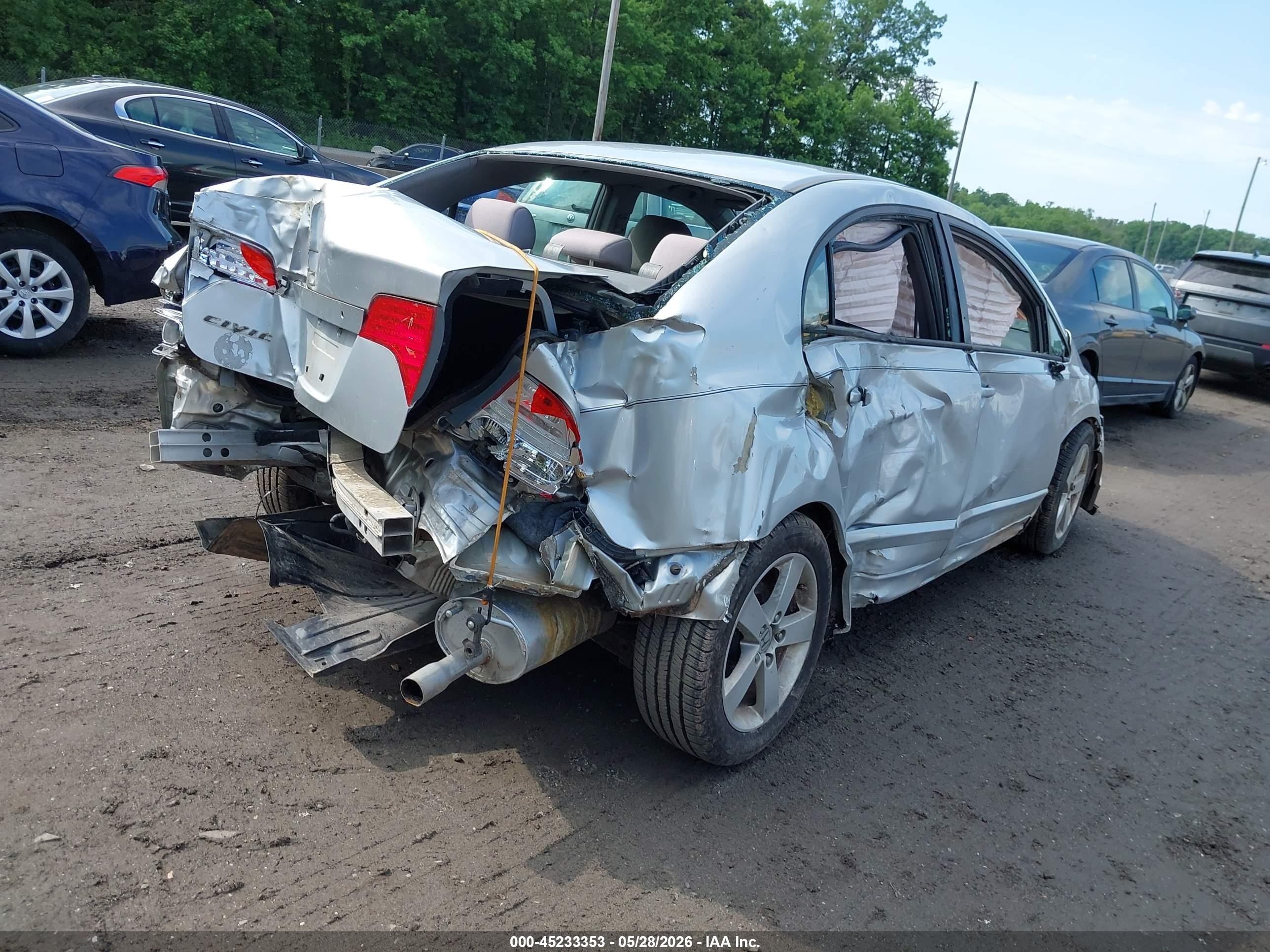 2006 Honda Civic Ex Серебряный vin: 1HGFA16836L036753