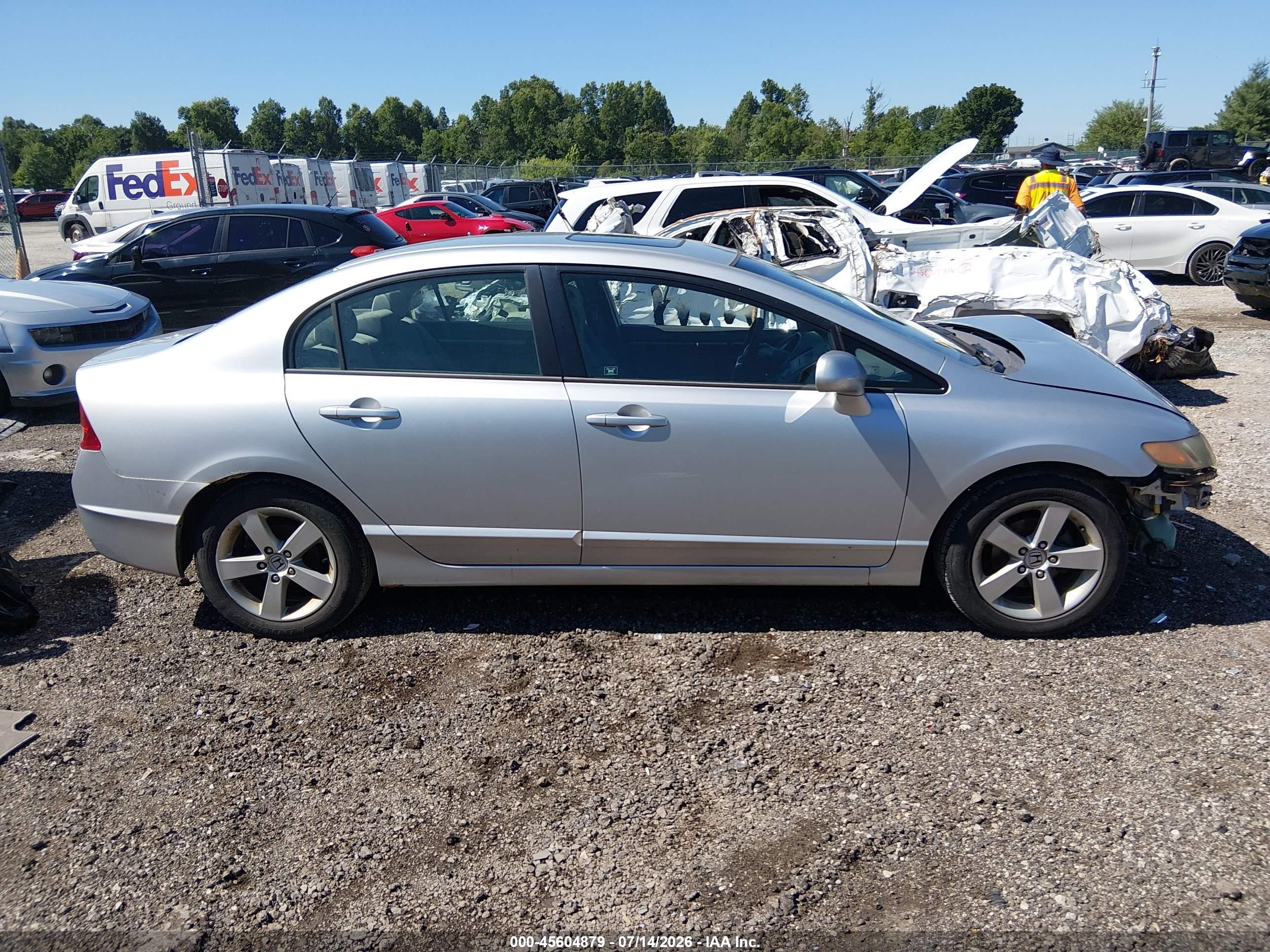 2006 Honda Civic Ex Gray vin: 1HGFA16836L043220
