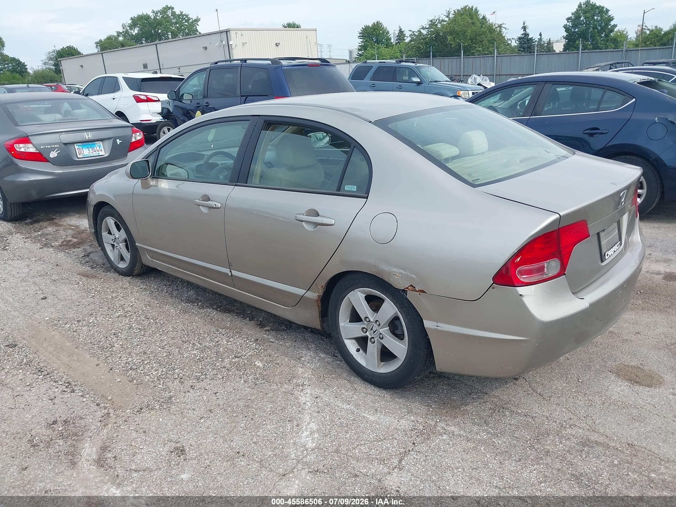 2006 Honda Civic Ex Желто-коричневый vin: 1HGFA16836L077951