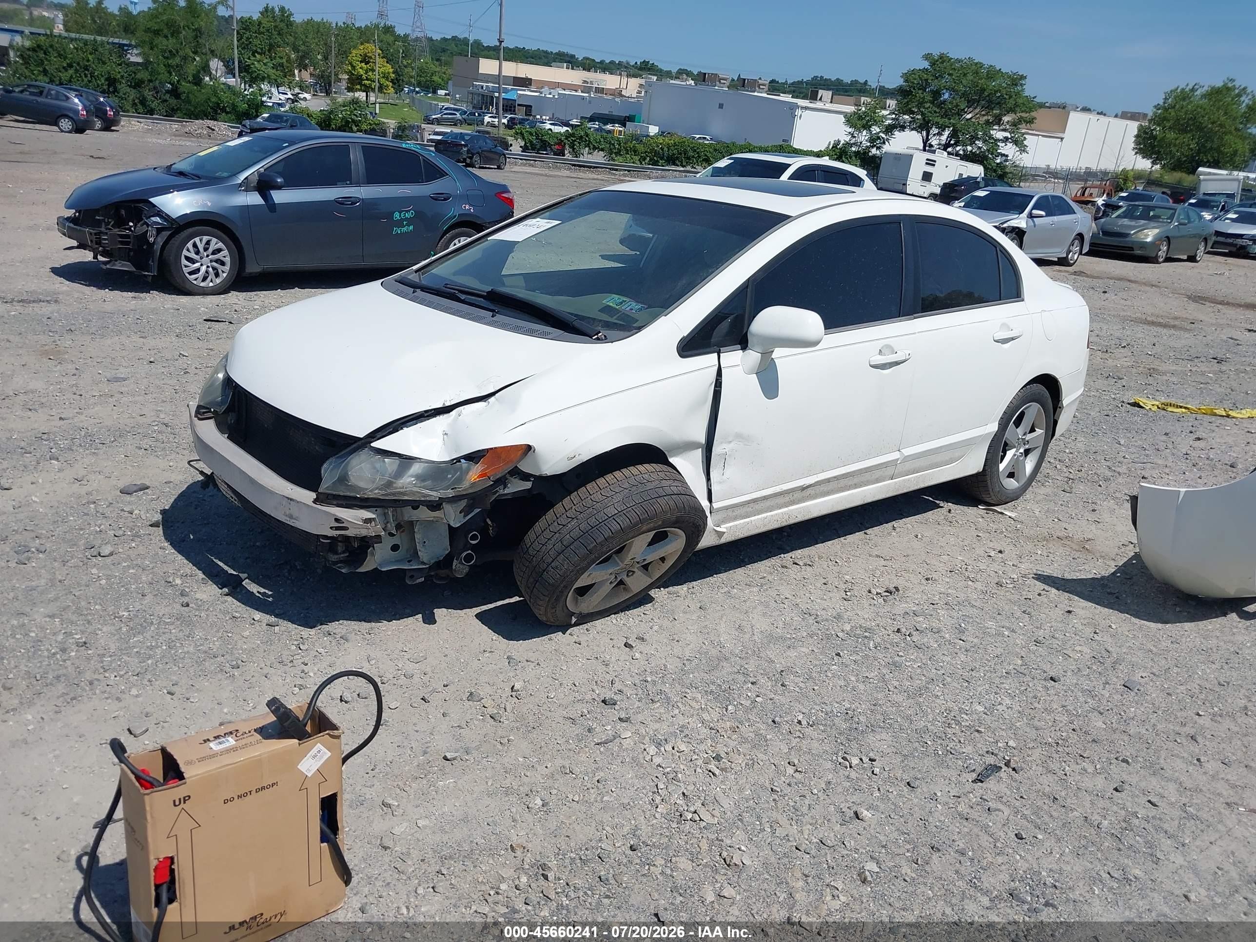 2006 Honda Civic Ex Белый vin: 1HGFA16836L081661