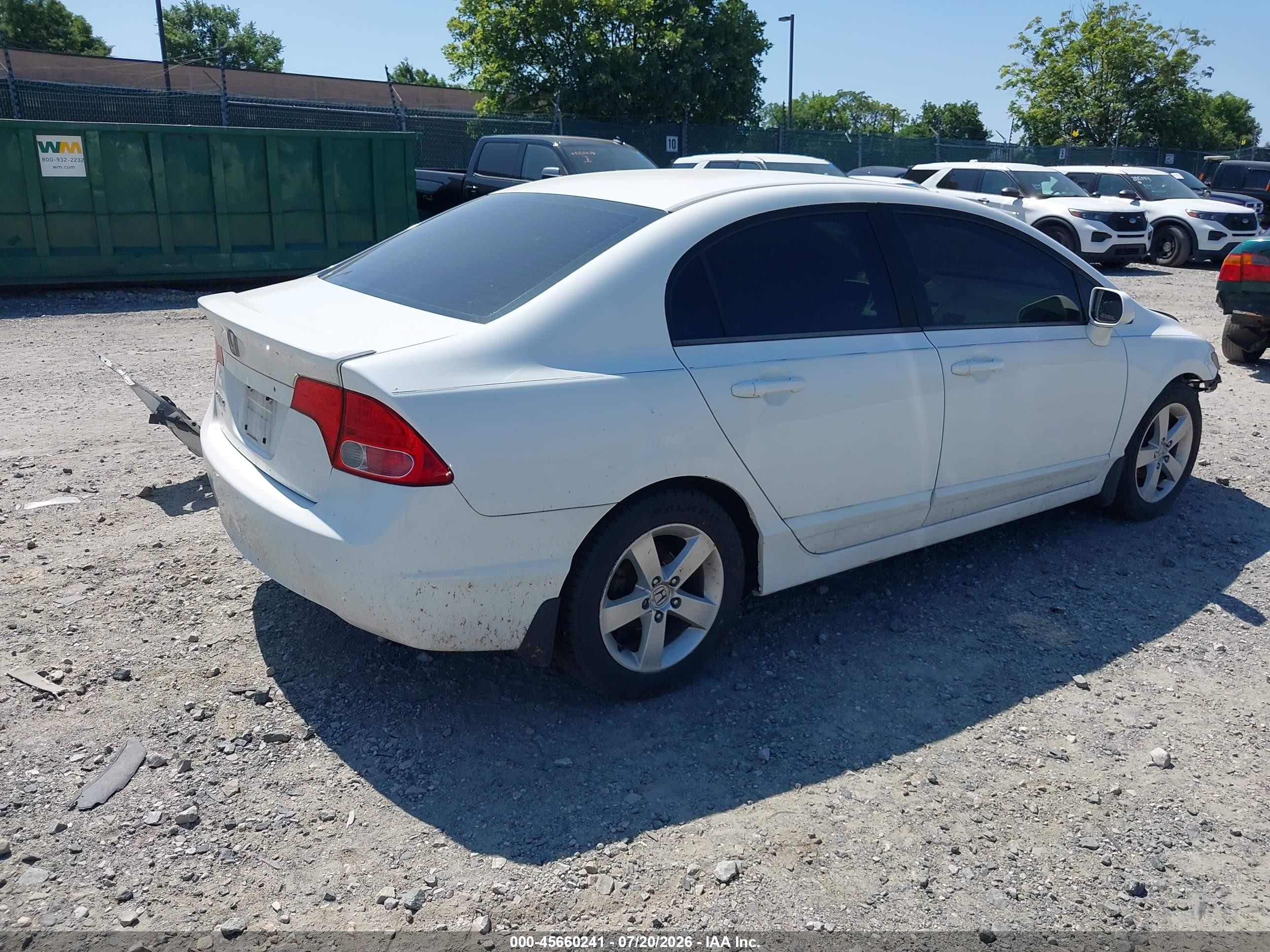 2006 Honda Civic Ex Белый vin: 1HGFA16836L081661