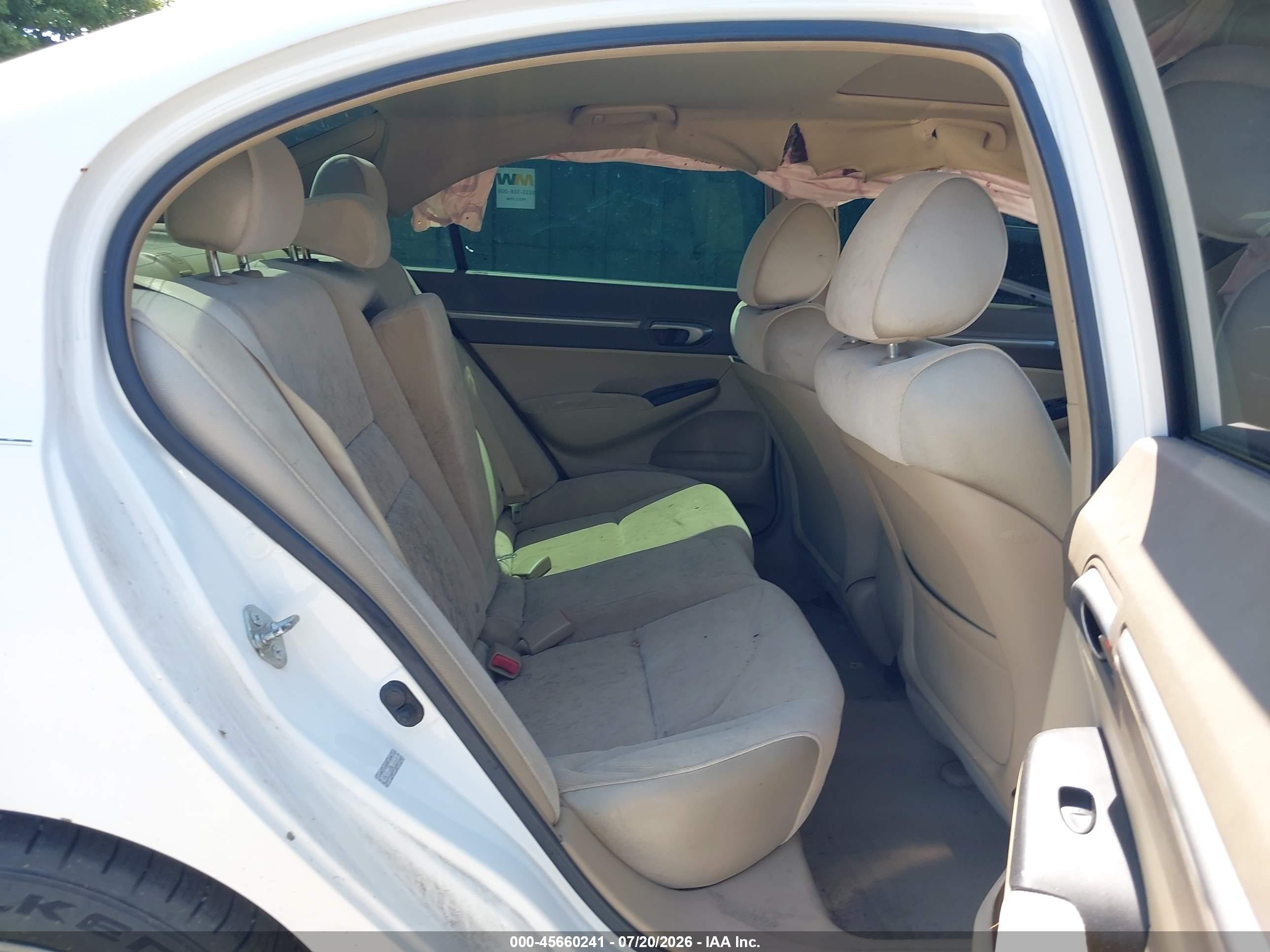 2006 Honda Civic Ex Белый vin: 1HGFA16836L081661
