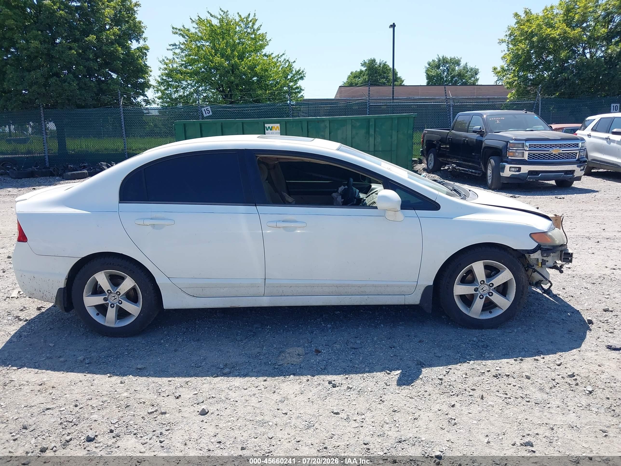 2006 Honda Civic Ex Белый vin: 1HGFA16836L081661