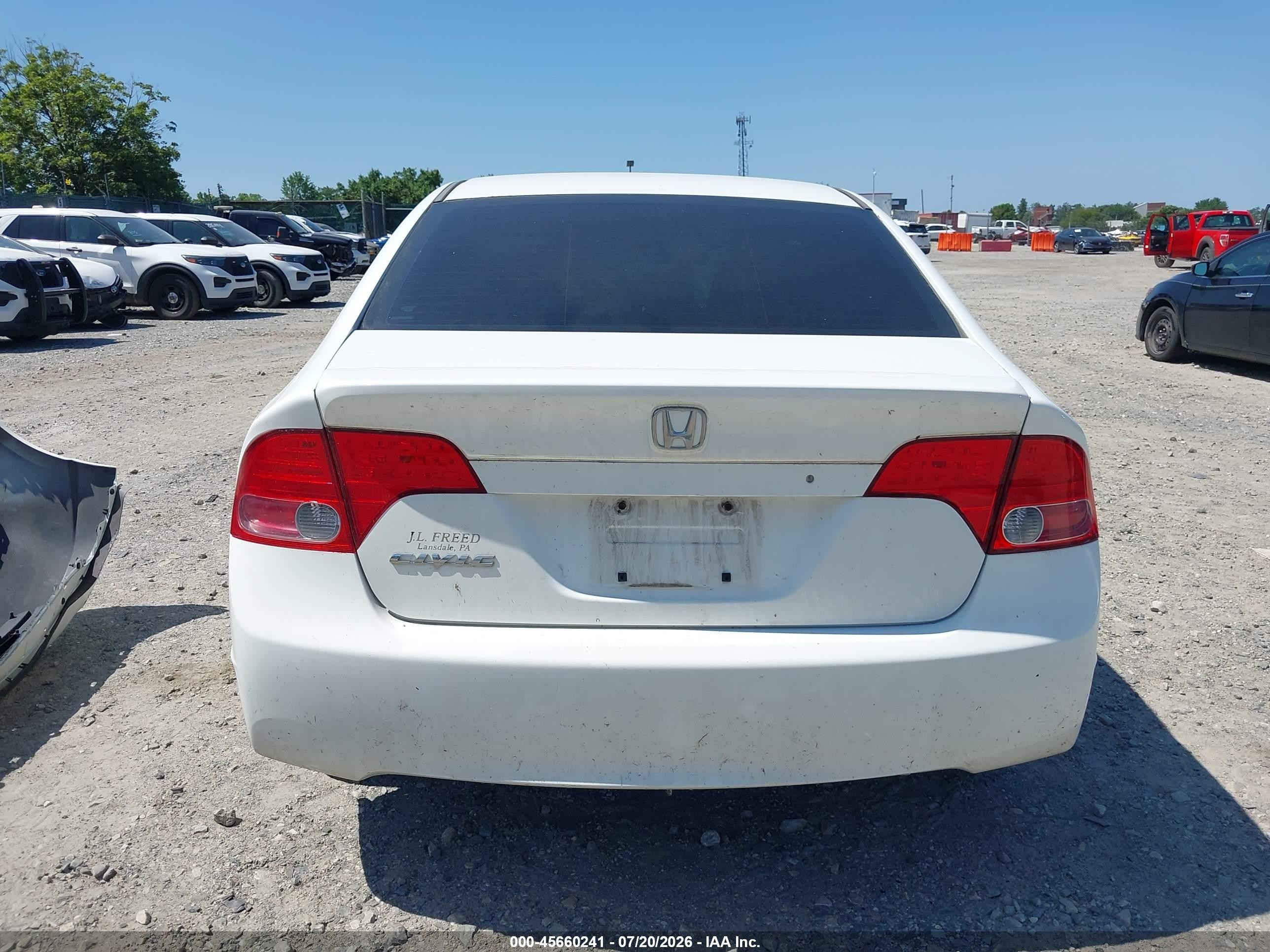 2006 Honda Civic Ex Белый vin: 1HGFA16836L081661