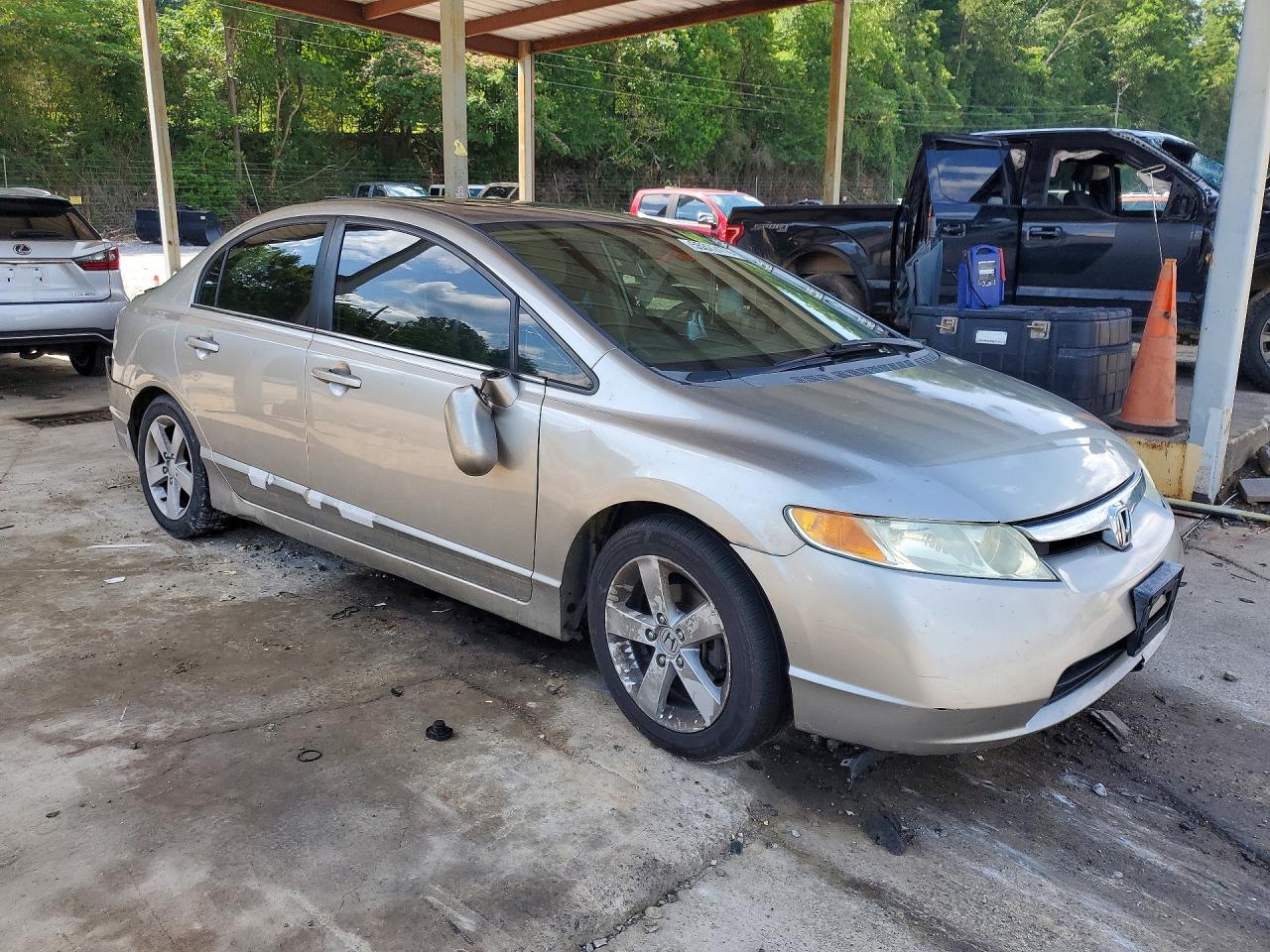 2006 Honda Civic Ex Beige vin: 1HGFA16836L114450