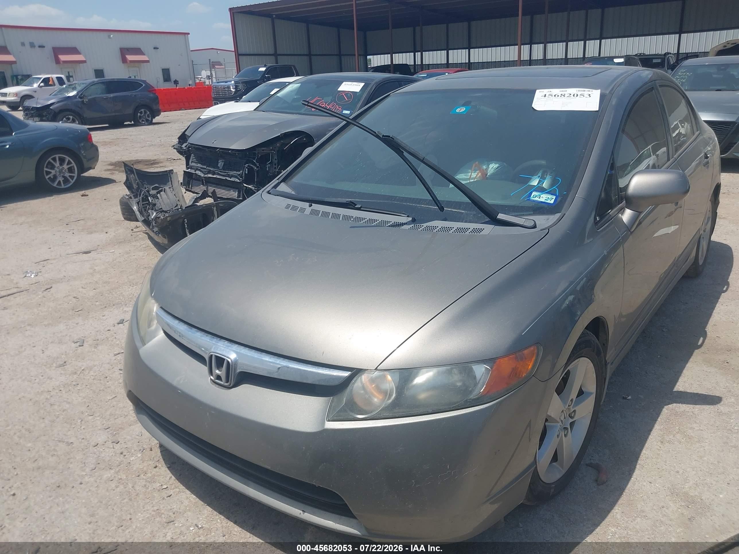 2006 Honda Civic Ex Brown vin: 1HGFA16836L153149