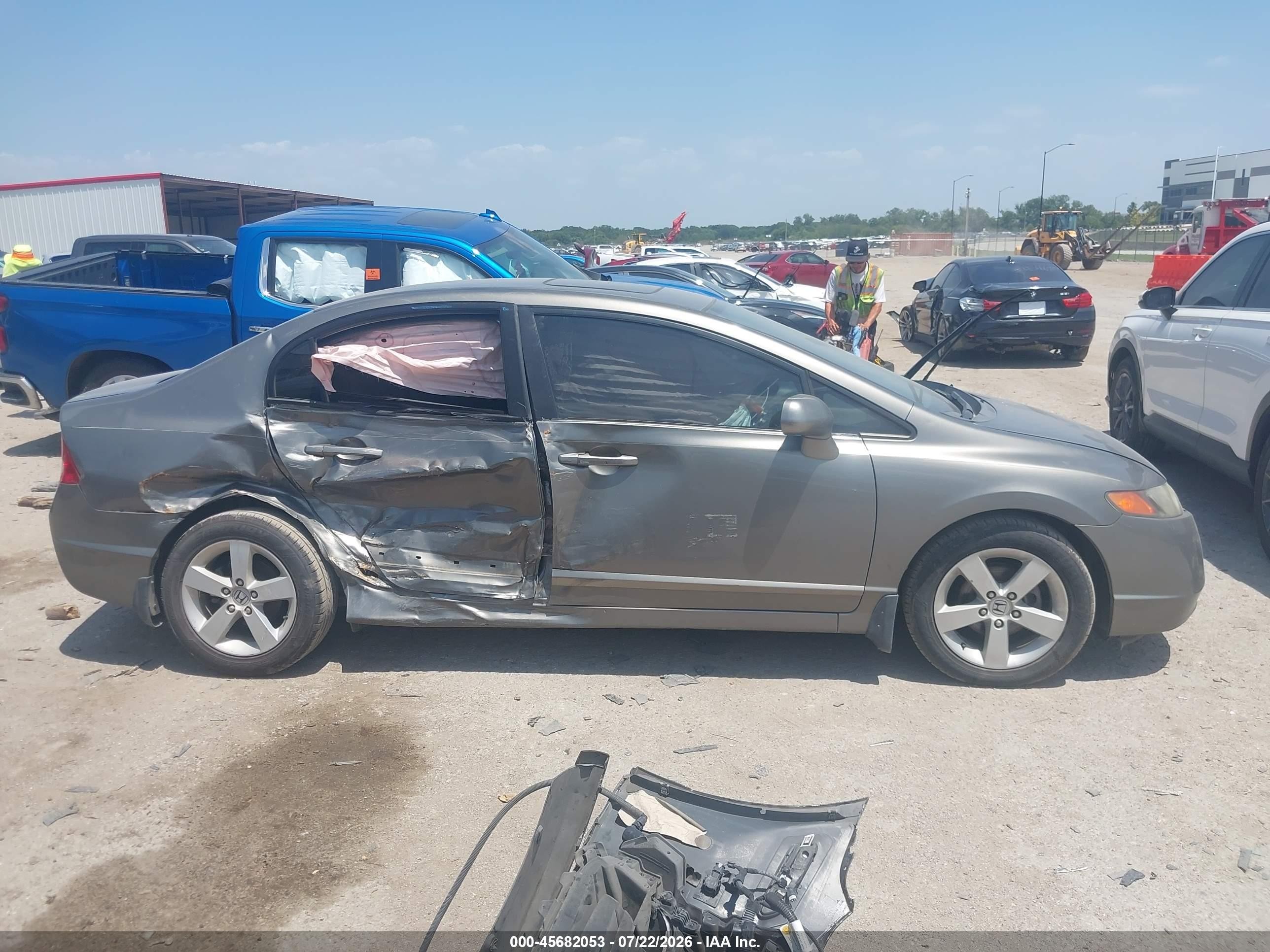 2006 Honda Civic Ex Brown vin: 1HGFA16836L153149