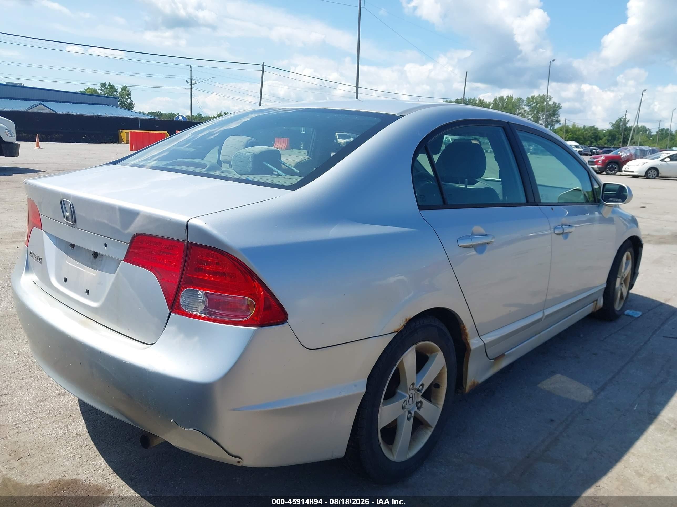 2007 Honda Civic Ex Серебряный vin: 1HGFA16837L042439