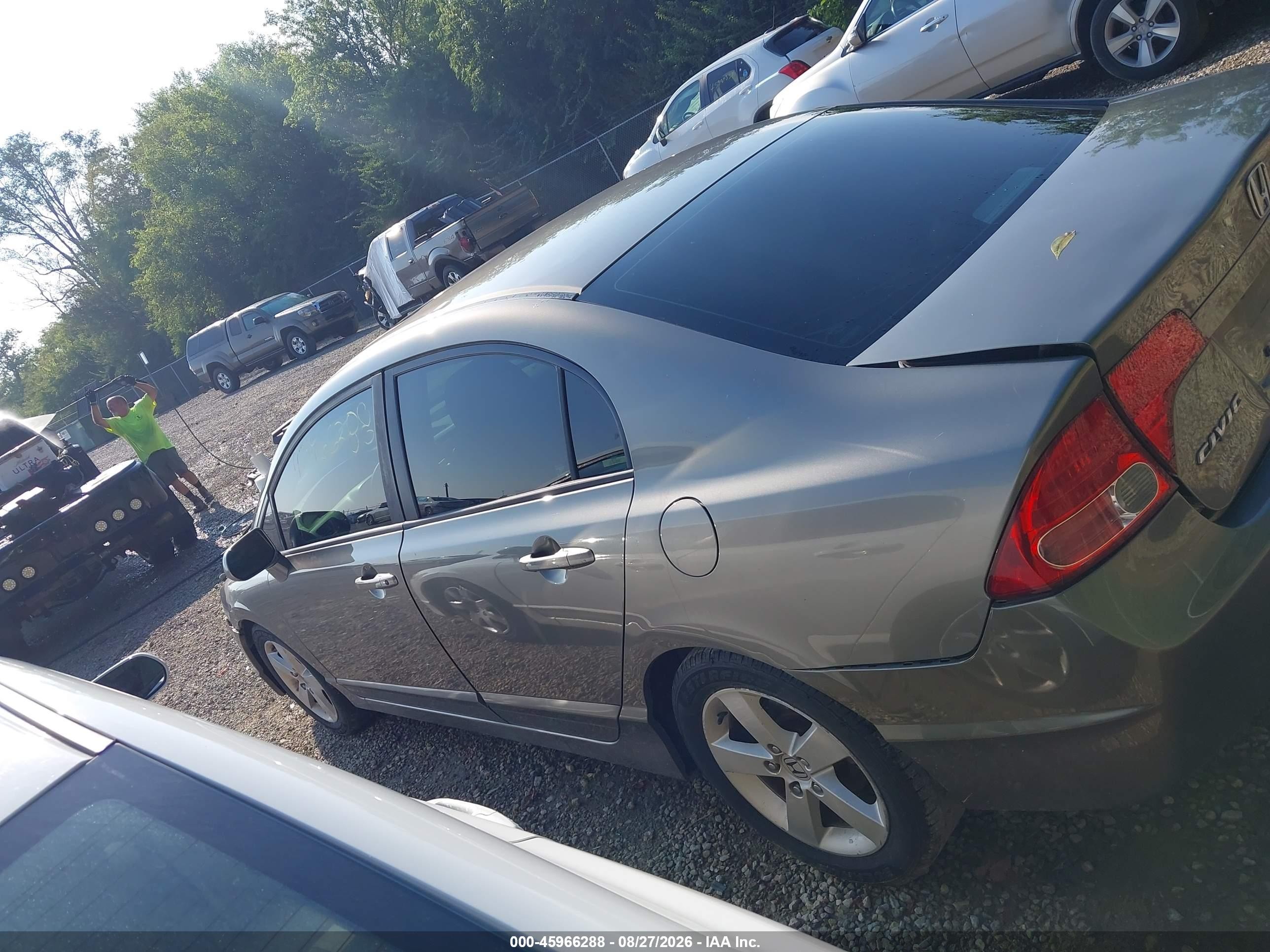 2007 Honda Civic Ex Gray vin: 1HGFA16837L047995