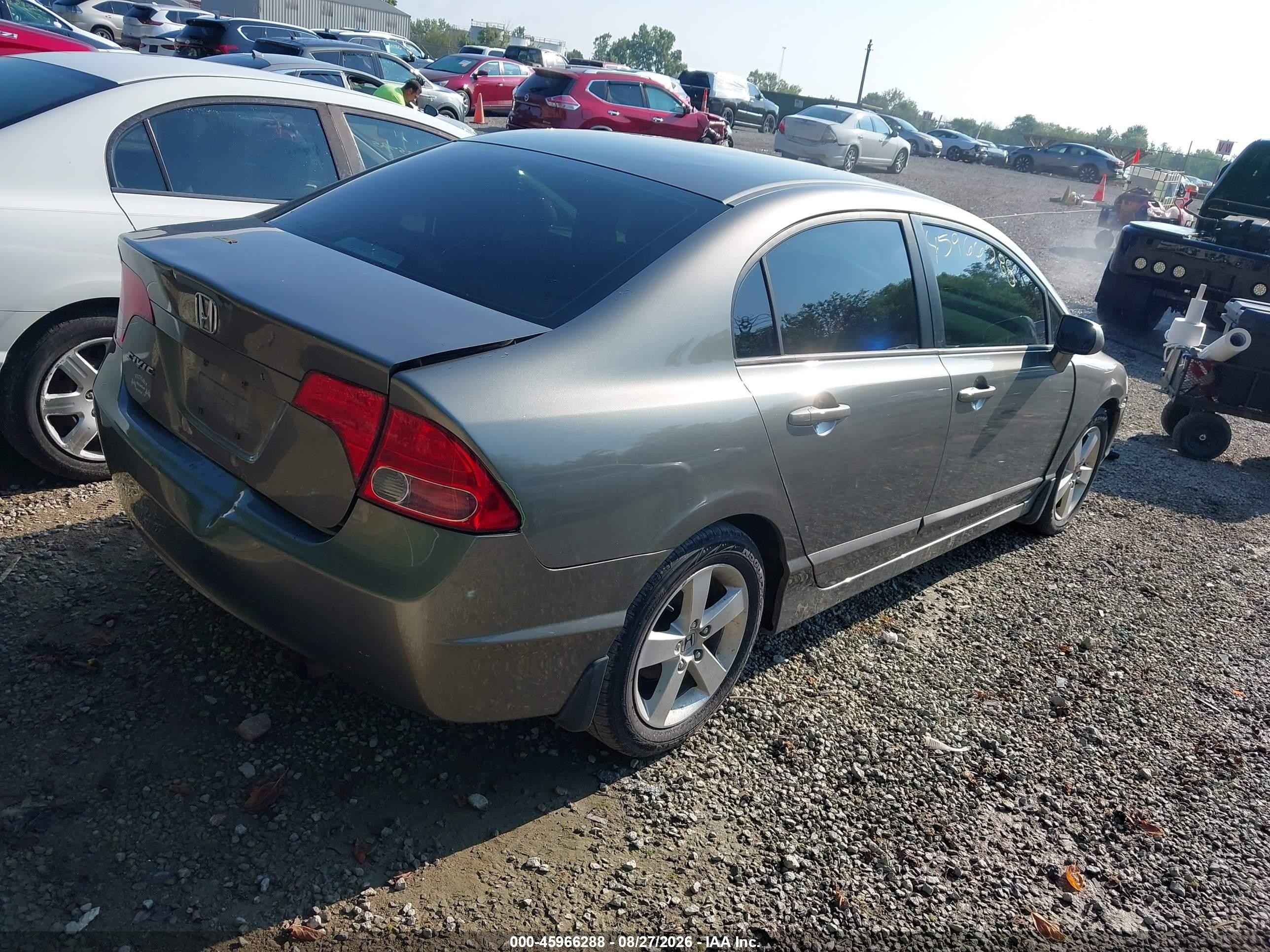 2007 Honda Civic Ex Gray vin: 1HGFA16837L047995