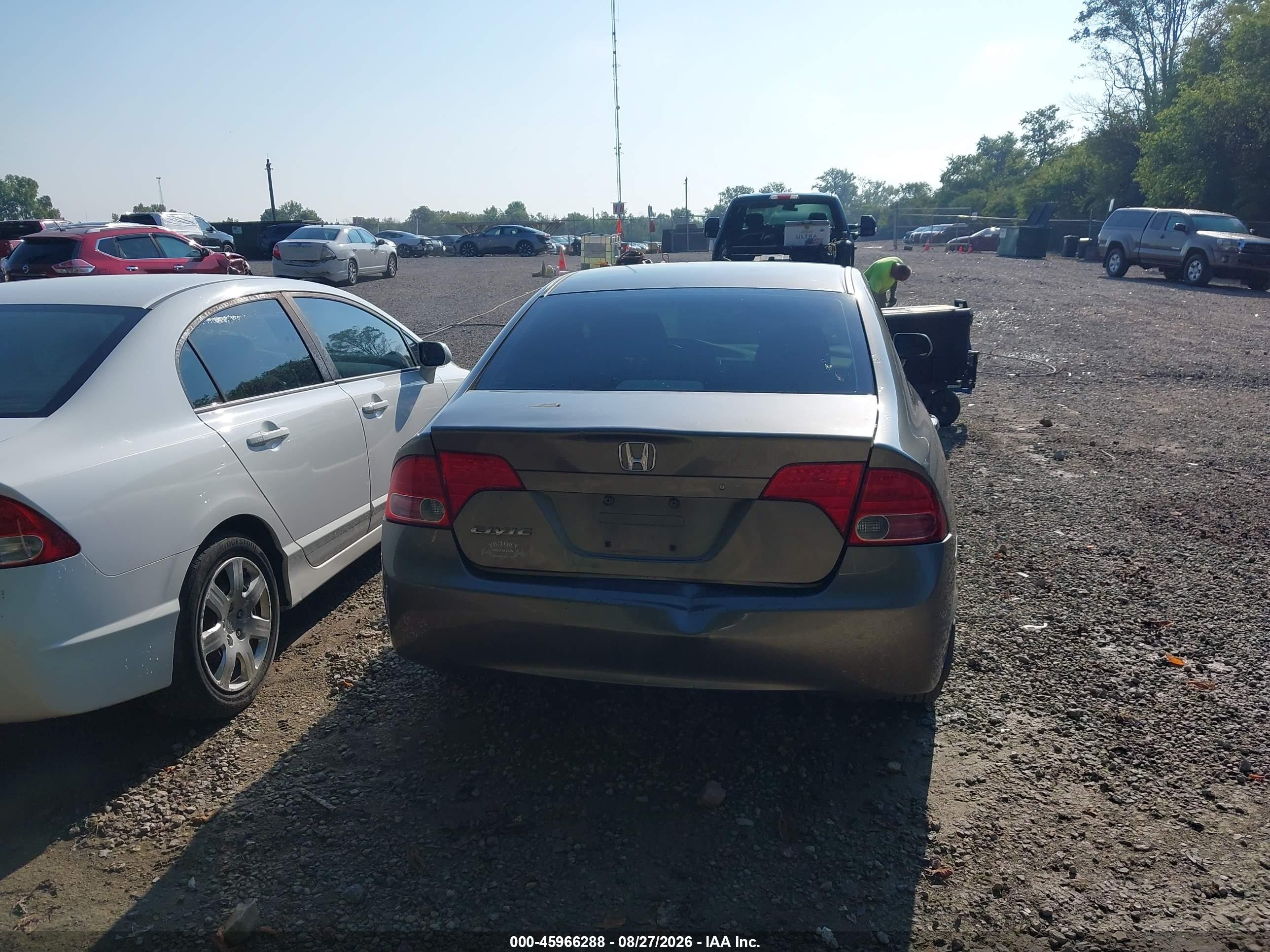 2007 Honda Civic Ex Gray vin: 1HGFA16837L047995