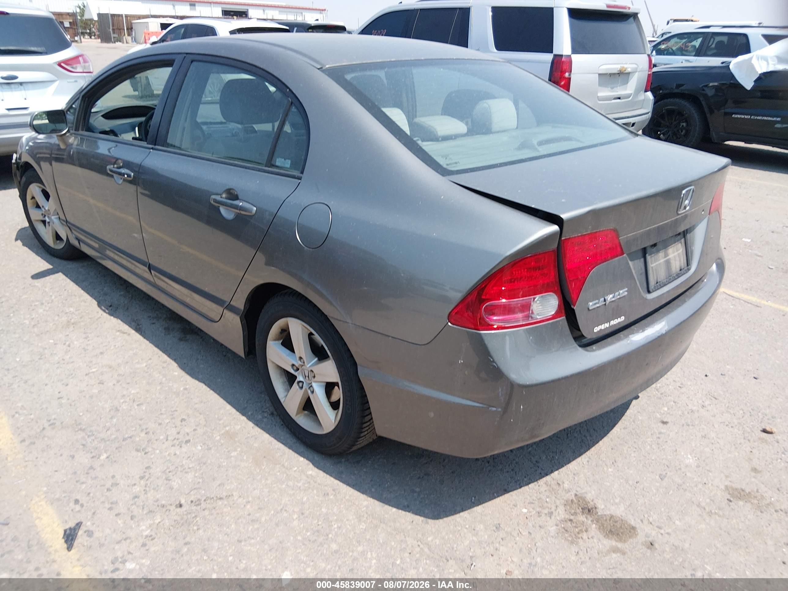 2007 Honda Civic Ex Gray vin: 1HGFA16837L052971