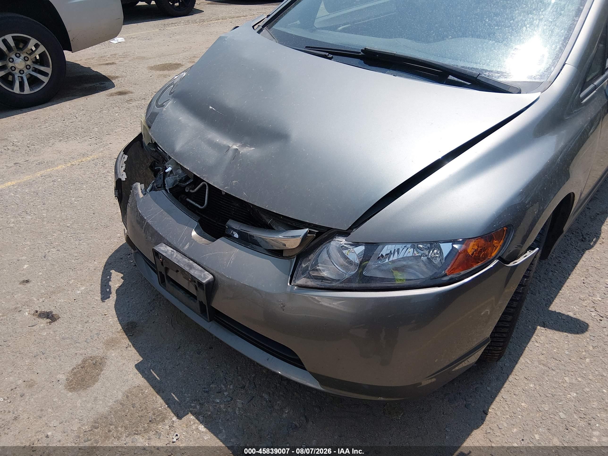 2007 Honda Civic Ex Gray vin: 1HGFA16837L052971