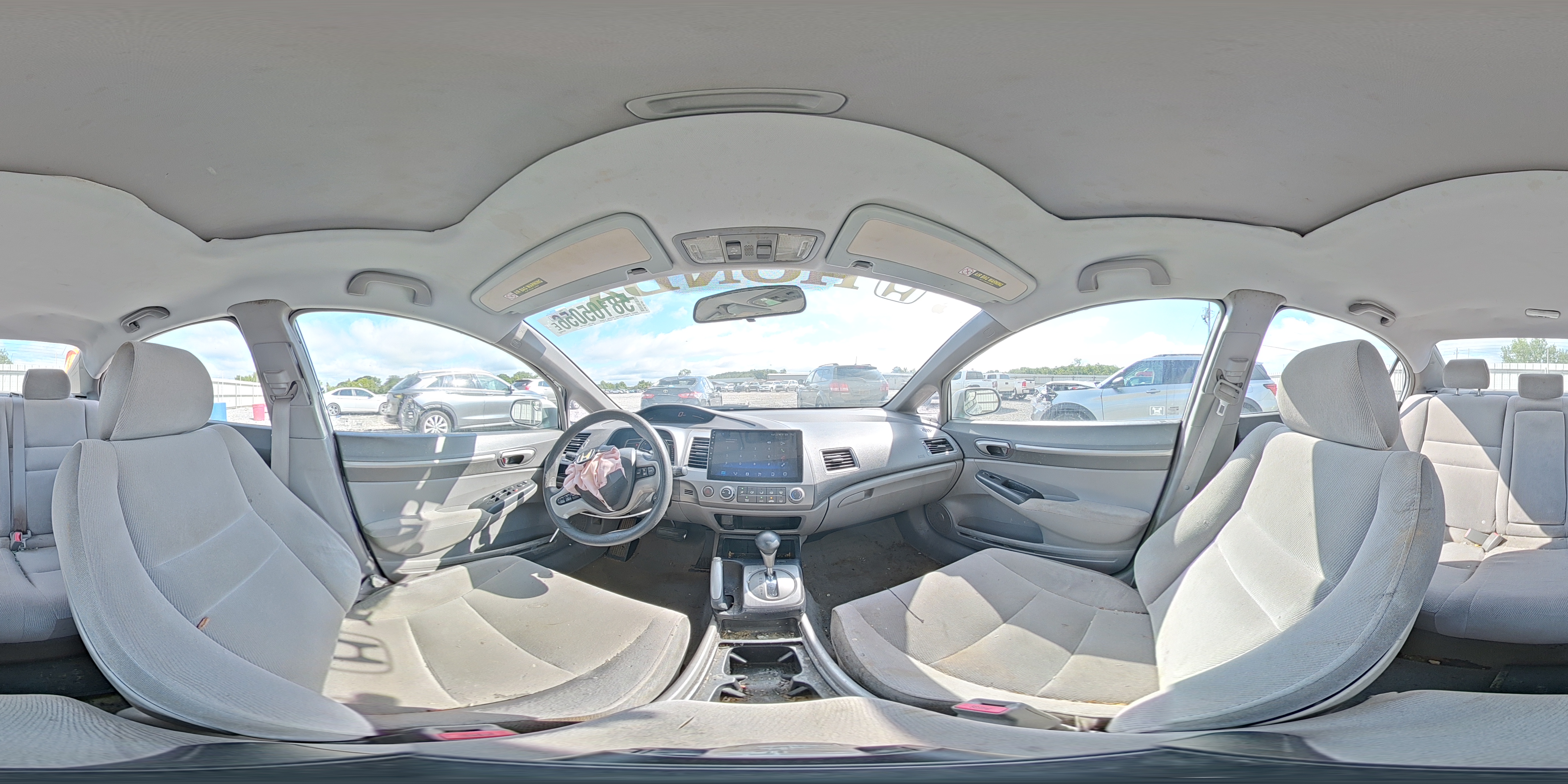 2007 Honda Civic Серый vin: 1HGFA16837L068068