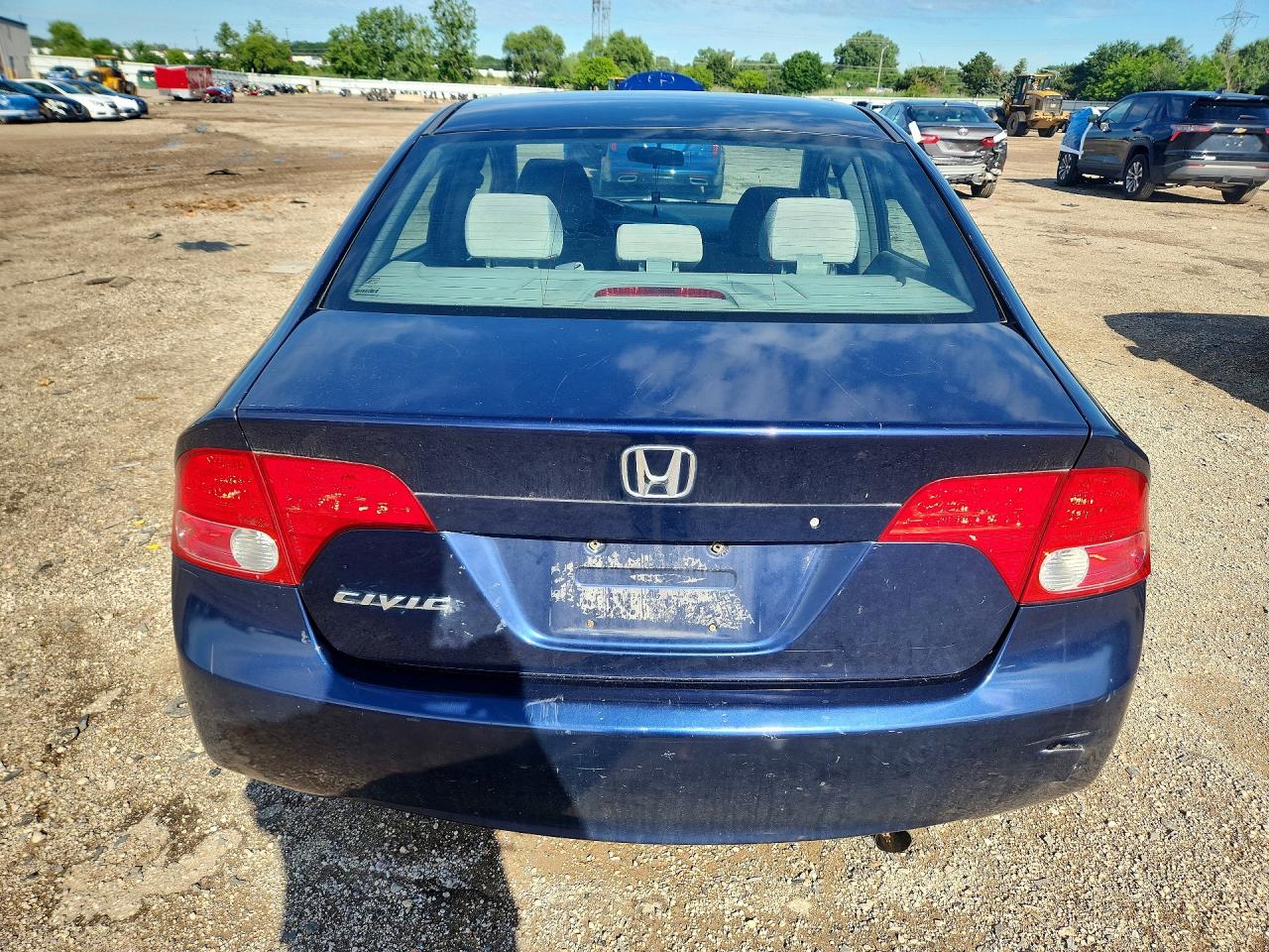2007 Honda Civic Ex Синий vin: 1HGFA16837L074646