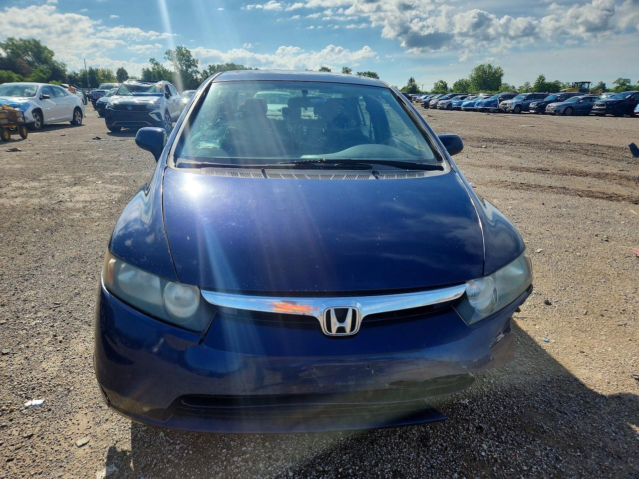 2007 Honda Civic Ex Синий vin: 1HGFA16837L074646