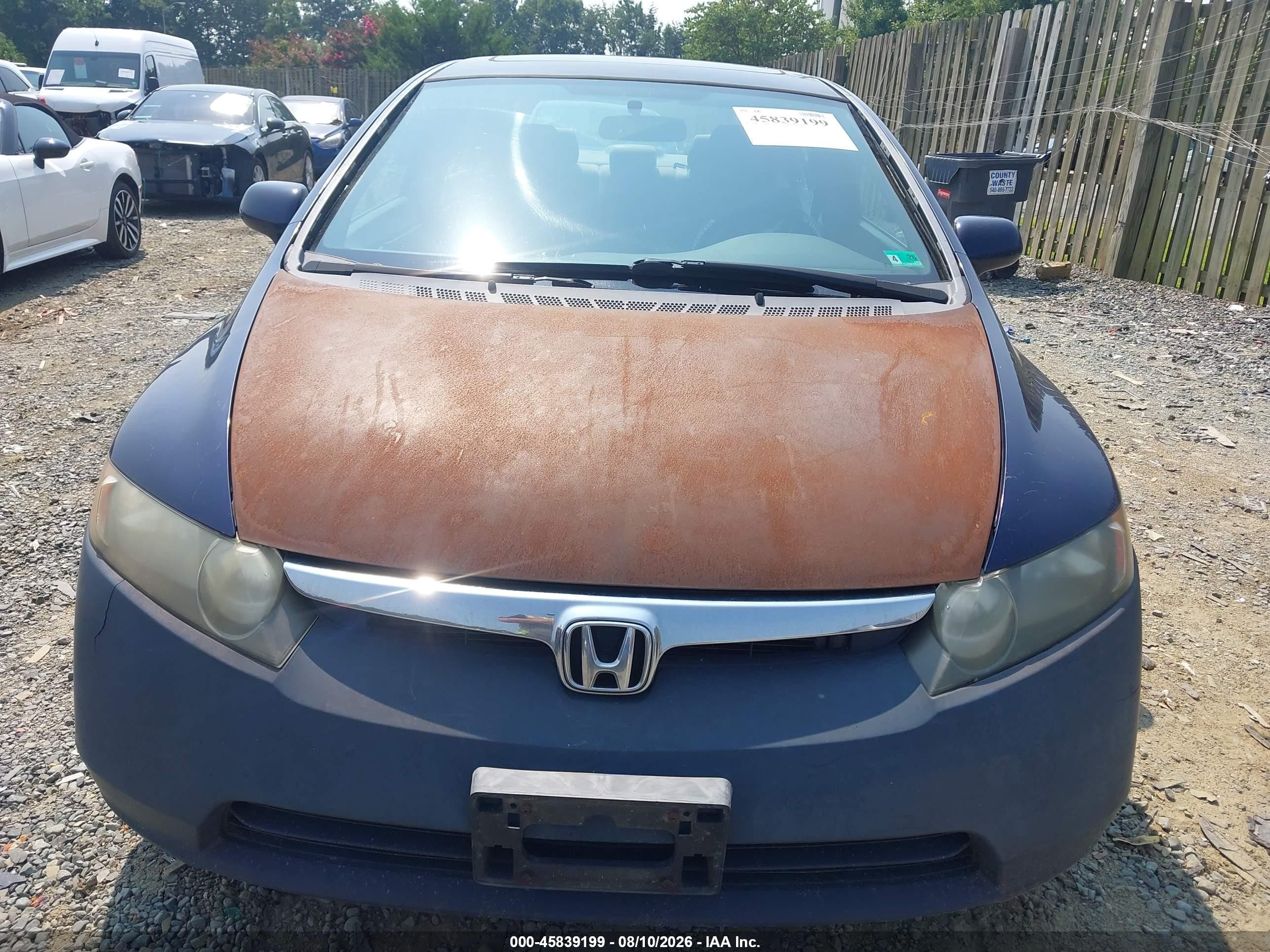 2007 Honda Civic Ex Blue vin: 1HGFA16837L092077