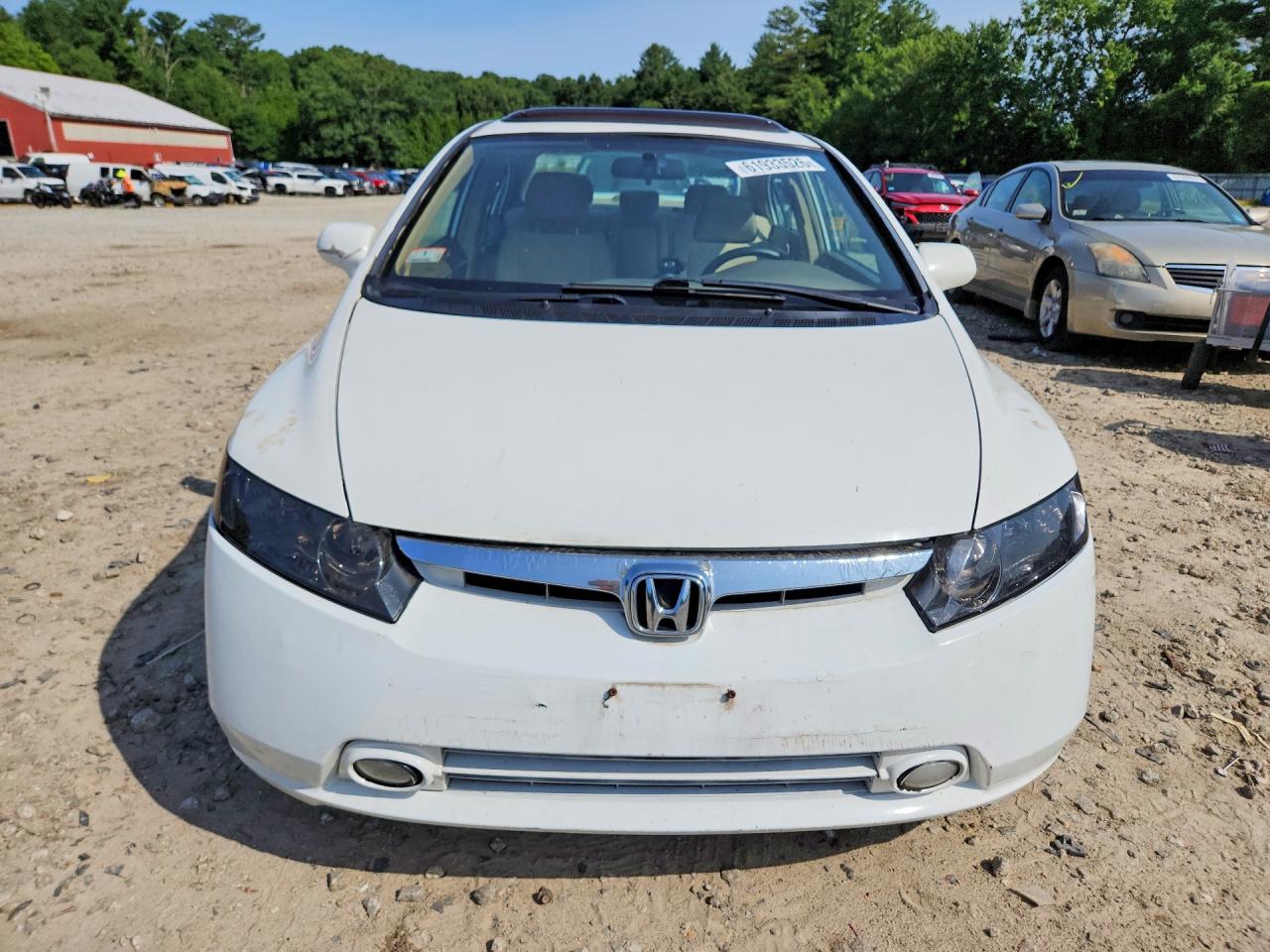 2007 Honda Civic Ex White vin: 1HGFA16837L122095