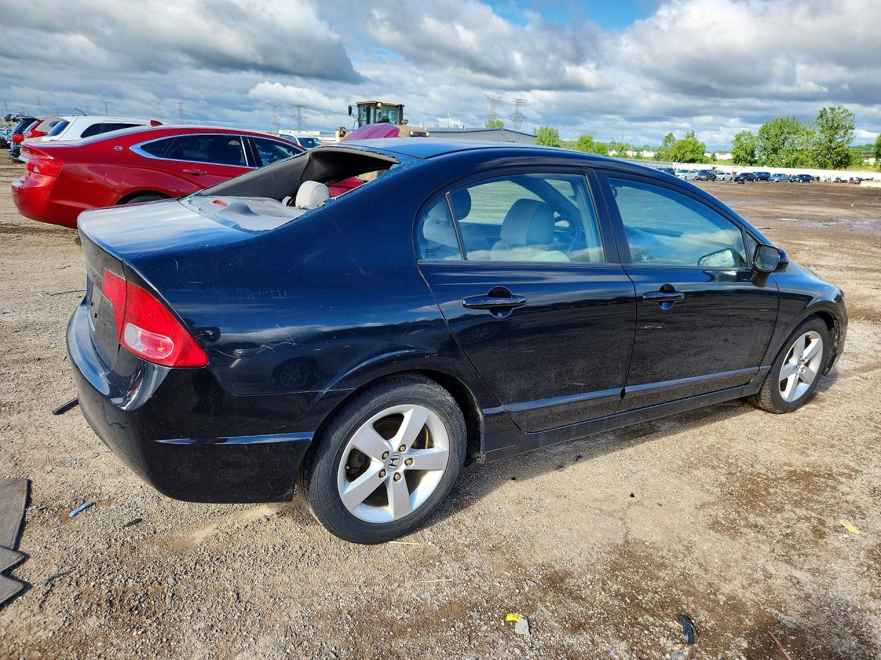 2007 Honda Civic Ex Black vin: 1HGFA16837L126356