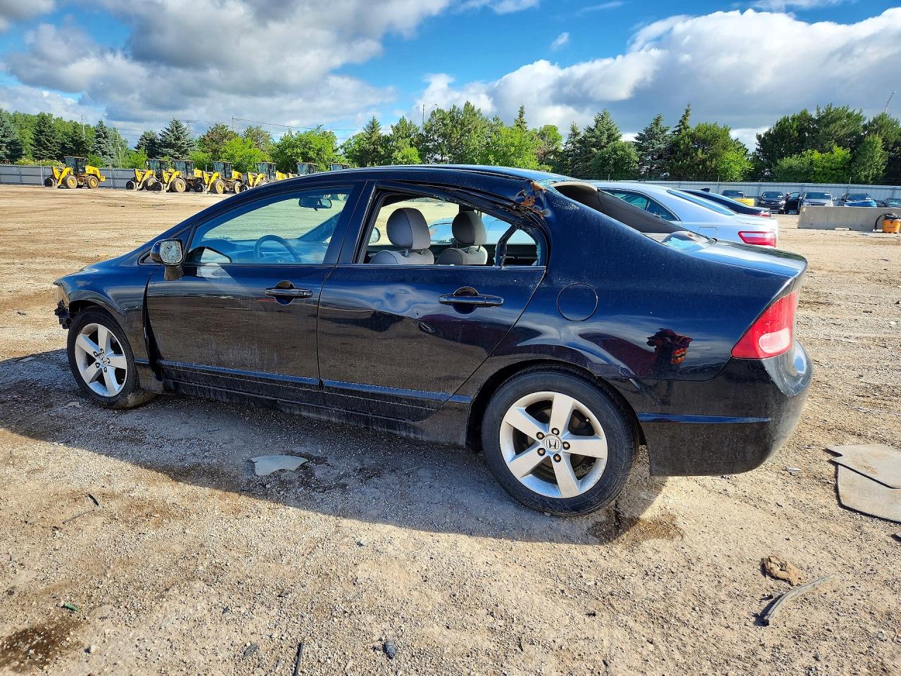 2007 Honda Civic Ex Black vin: 1HGFA16837L126356