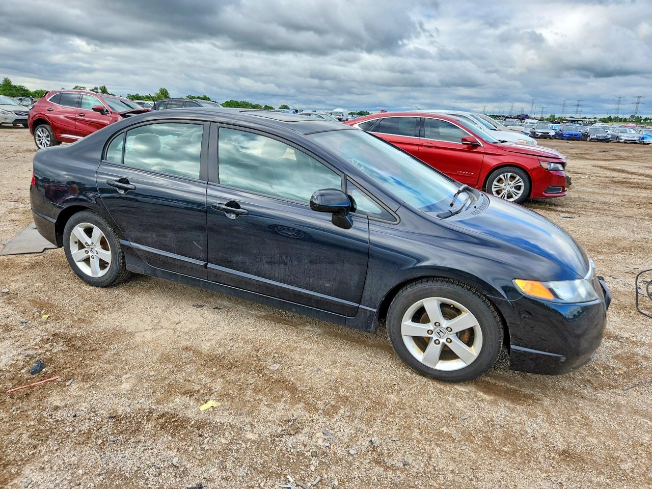 2007 Honda Civic Ex Black vin: 1HGFA16837L126356