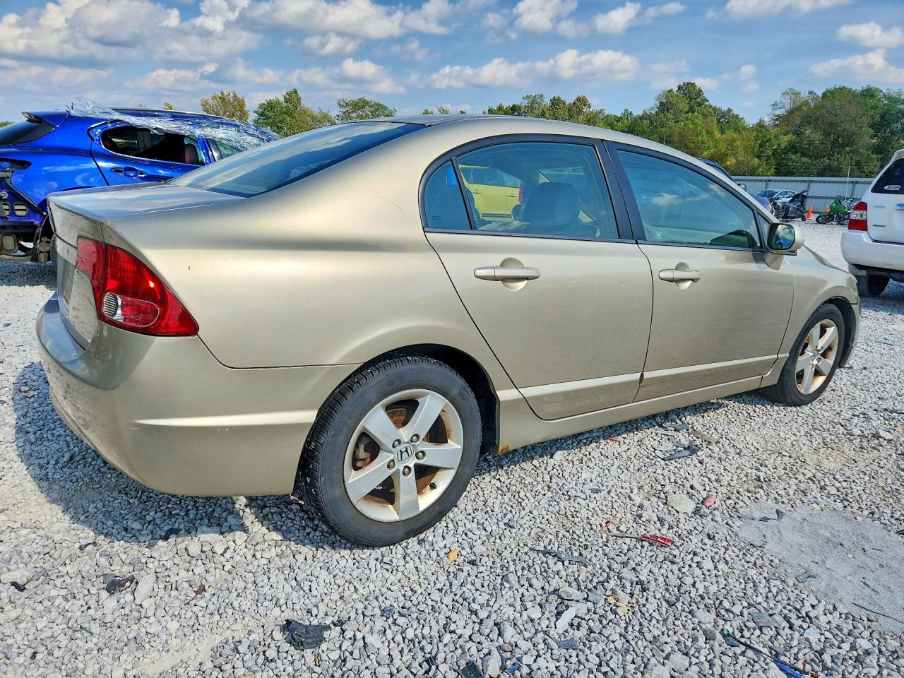2007 Honda Civic Ex Золотой vin: 1HGFA16837L141715