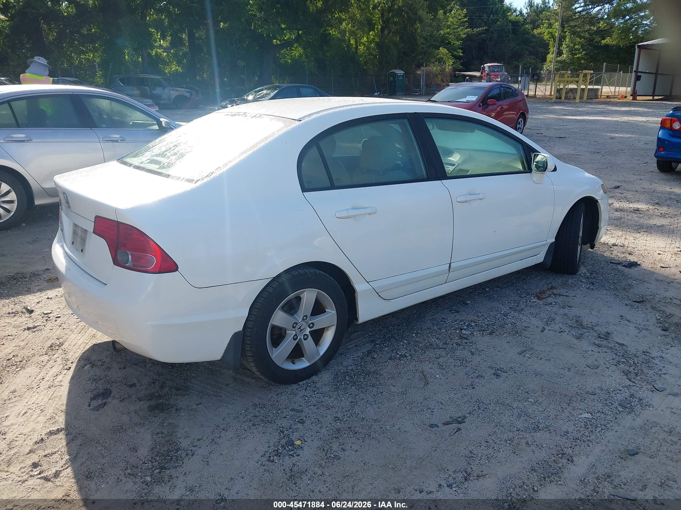 2008 Honda Civic Ex White vin: 1HGFA16838L006347