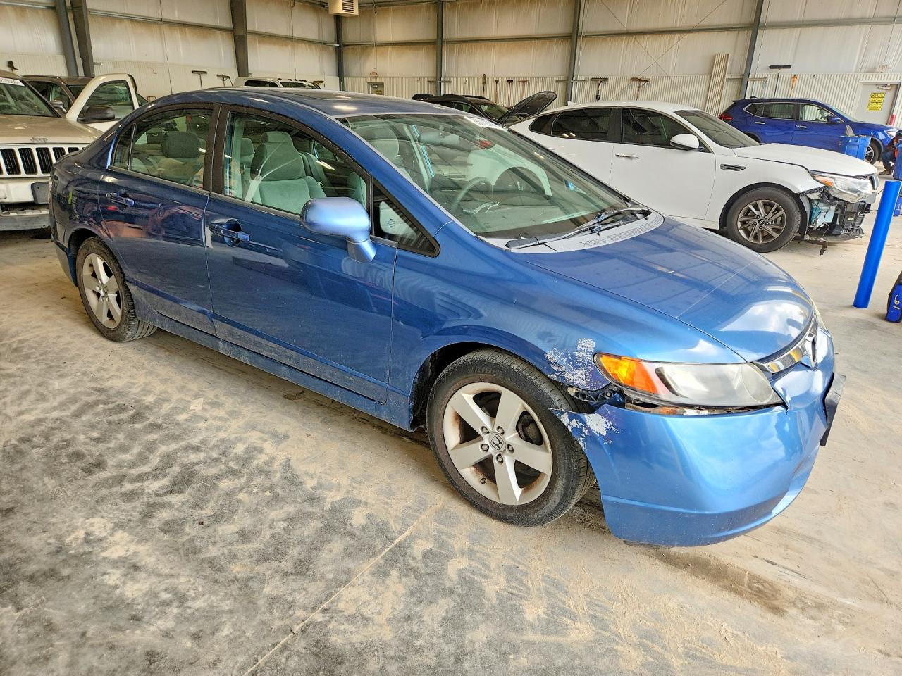 2008 Honda Civic 4d Blue vin: 1HGFA16838L022869