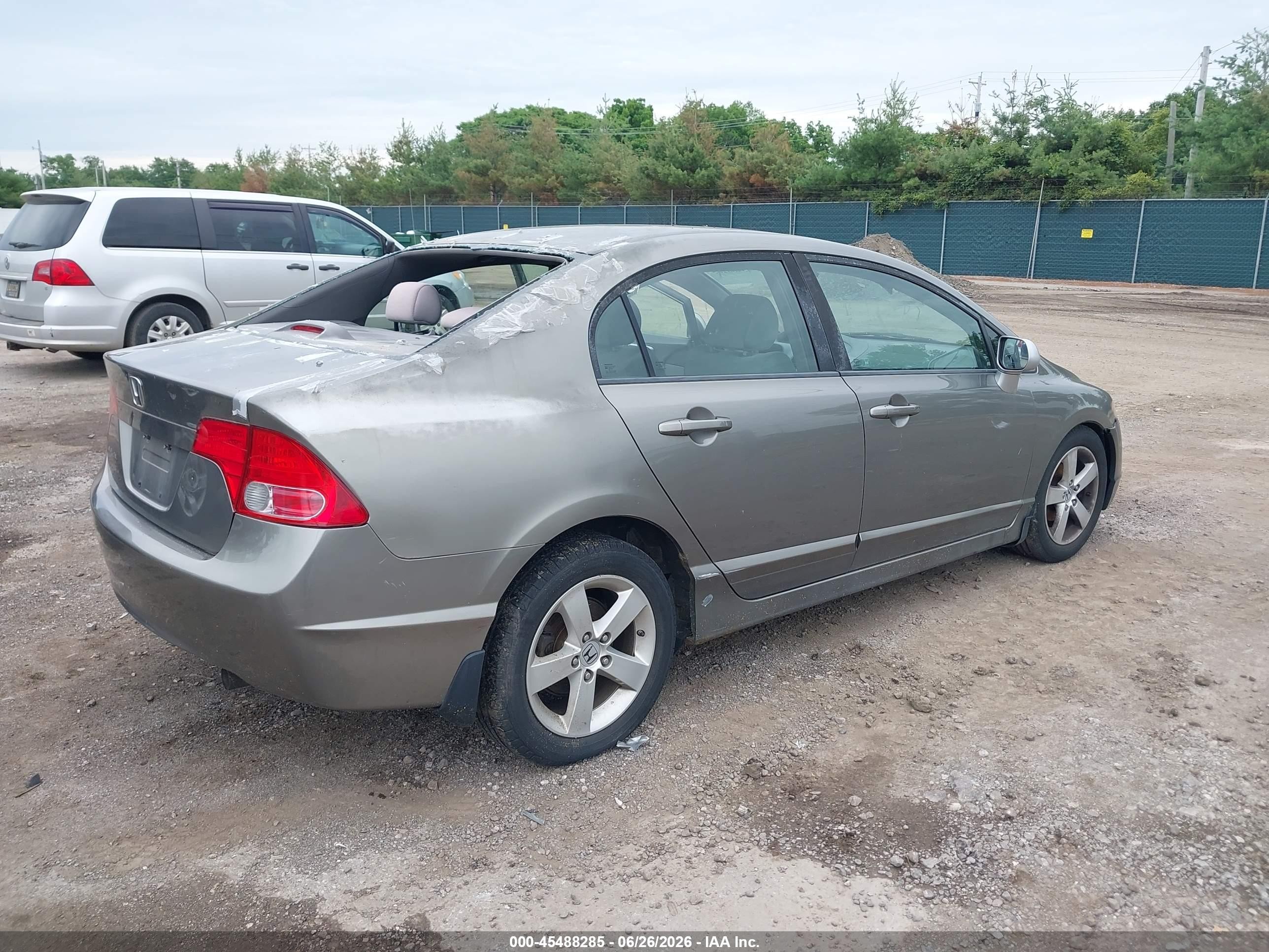 2008 Honda Civic Ex Gray vin: 1HGFA16838L026341