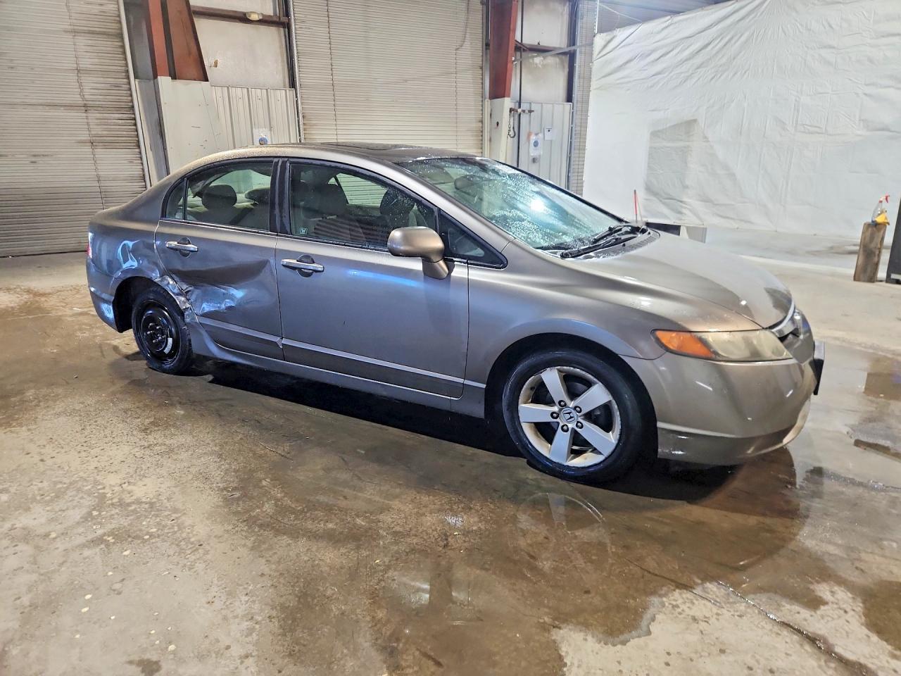 2008 Honda Civic Ex Gray vin: 1HGFA16838L061316