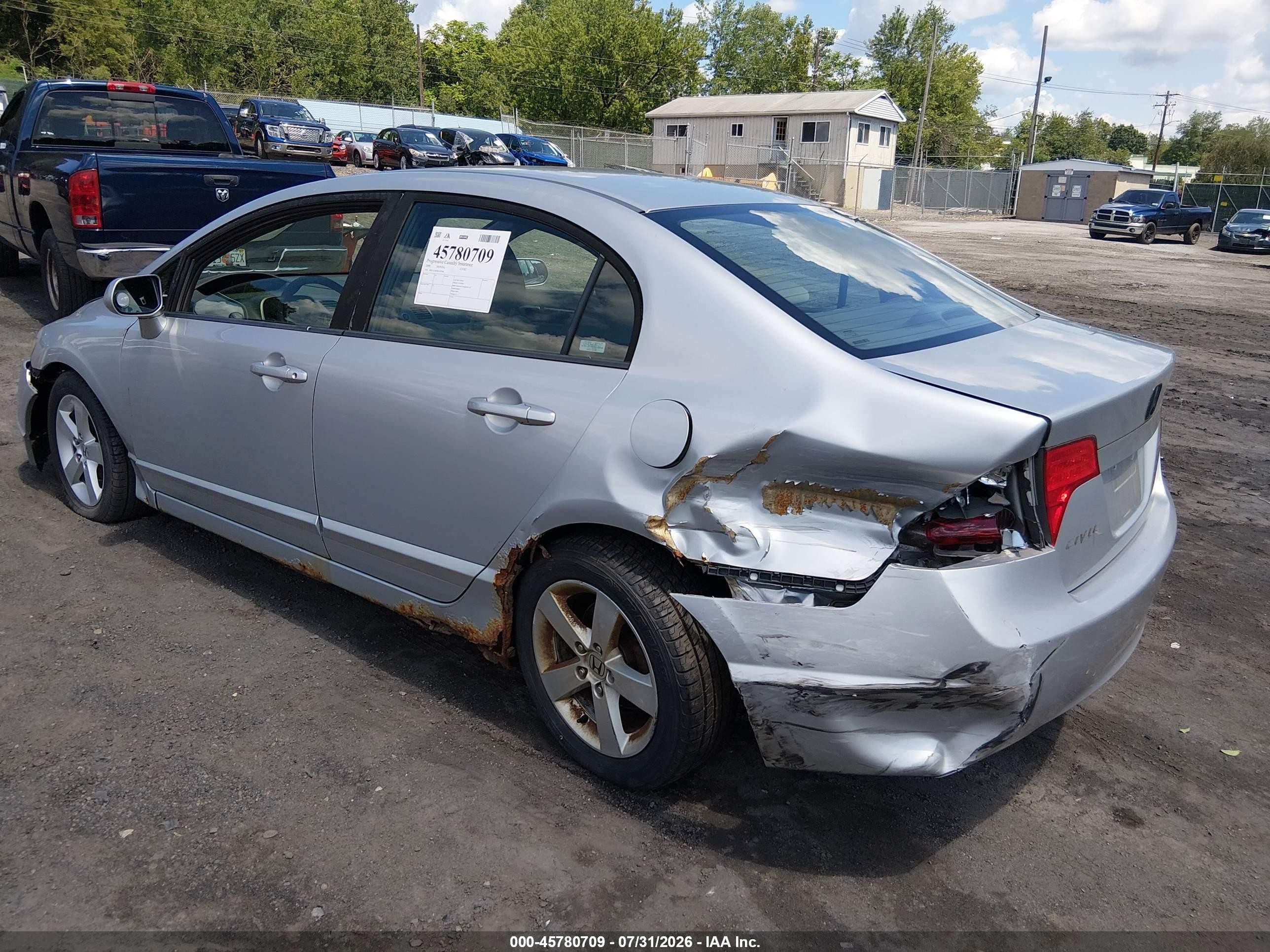 2008 Honda Civic Ex Silver vin: 1HGFA16838L097846