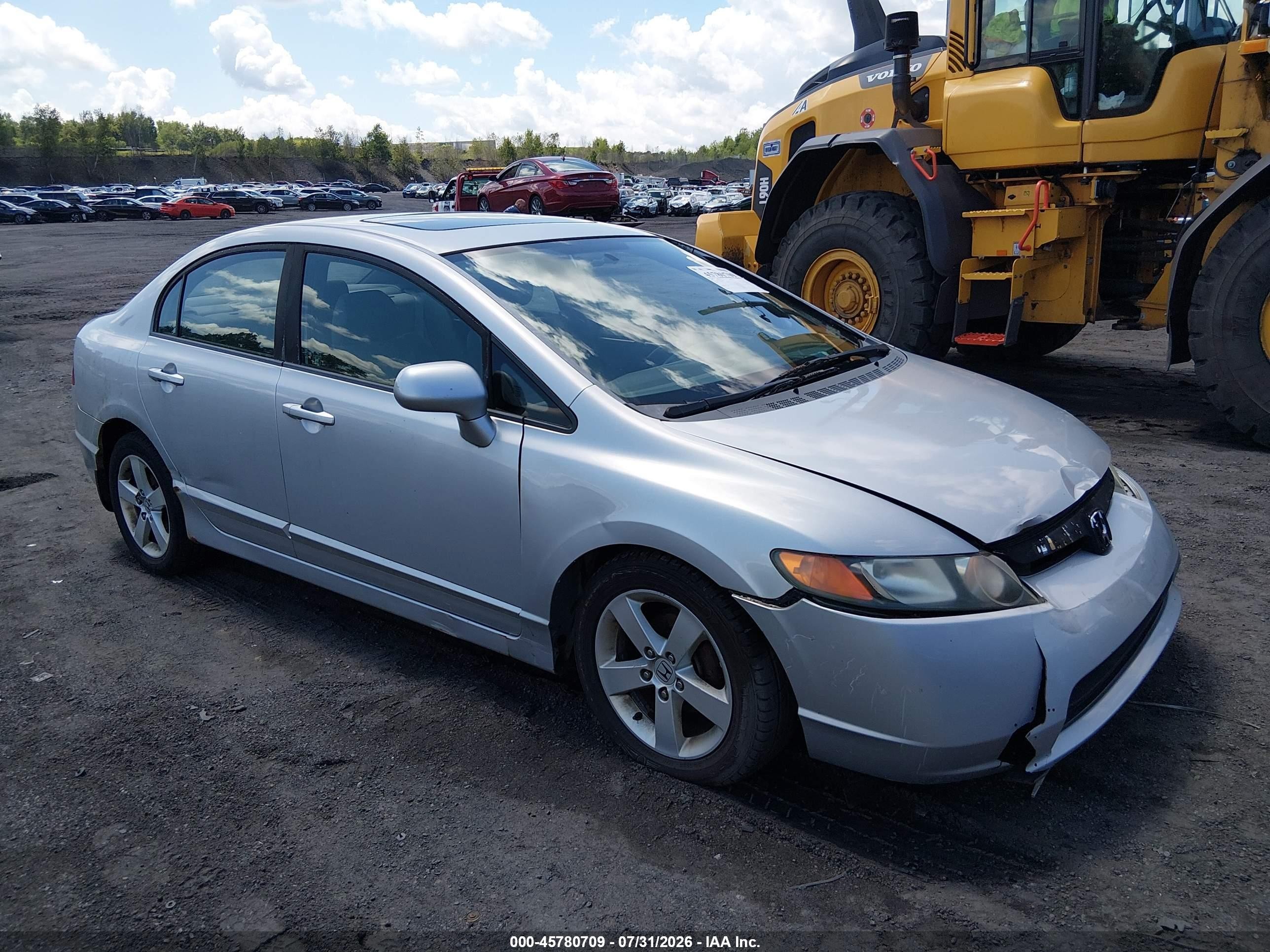 2008 Honda Civic Ex Silver vin: 1HGFA16838L097846