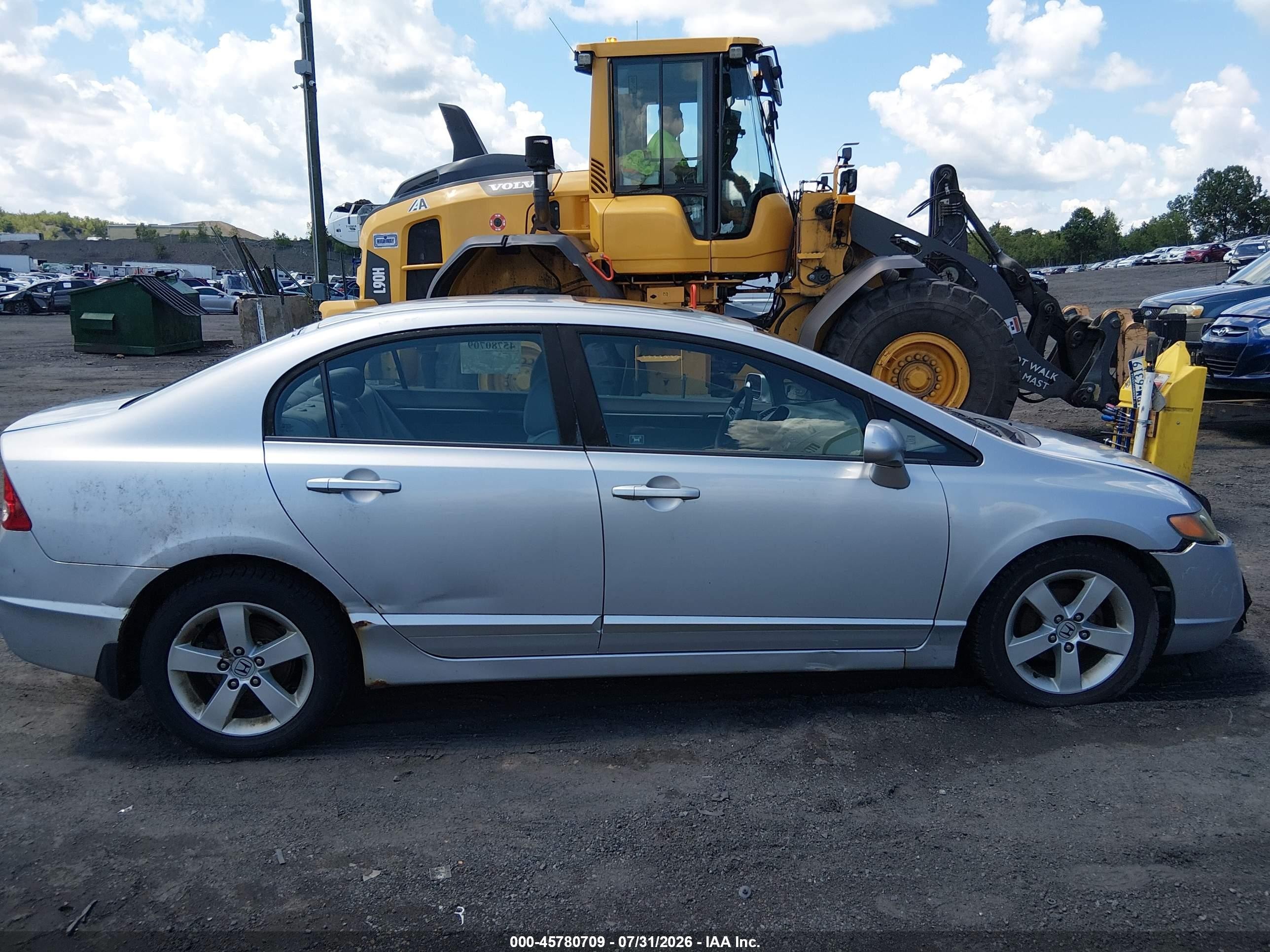 2008 Honda Civic Ex Silver vin: 1HGFA16838L097846
