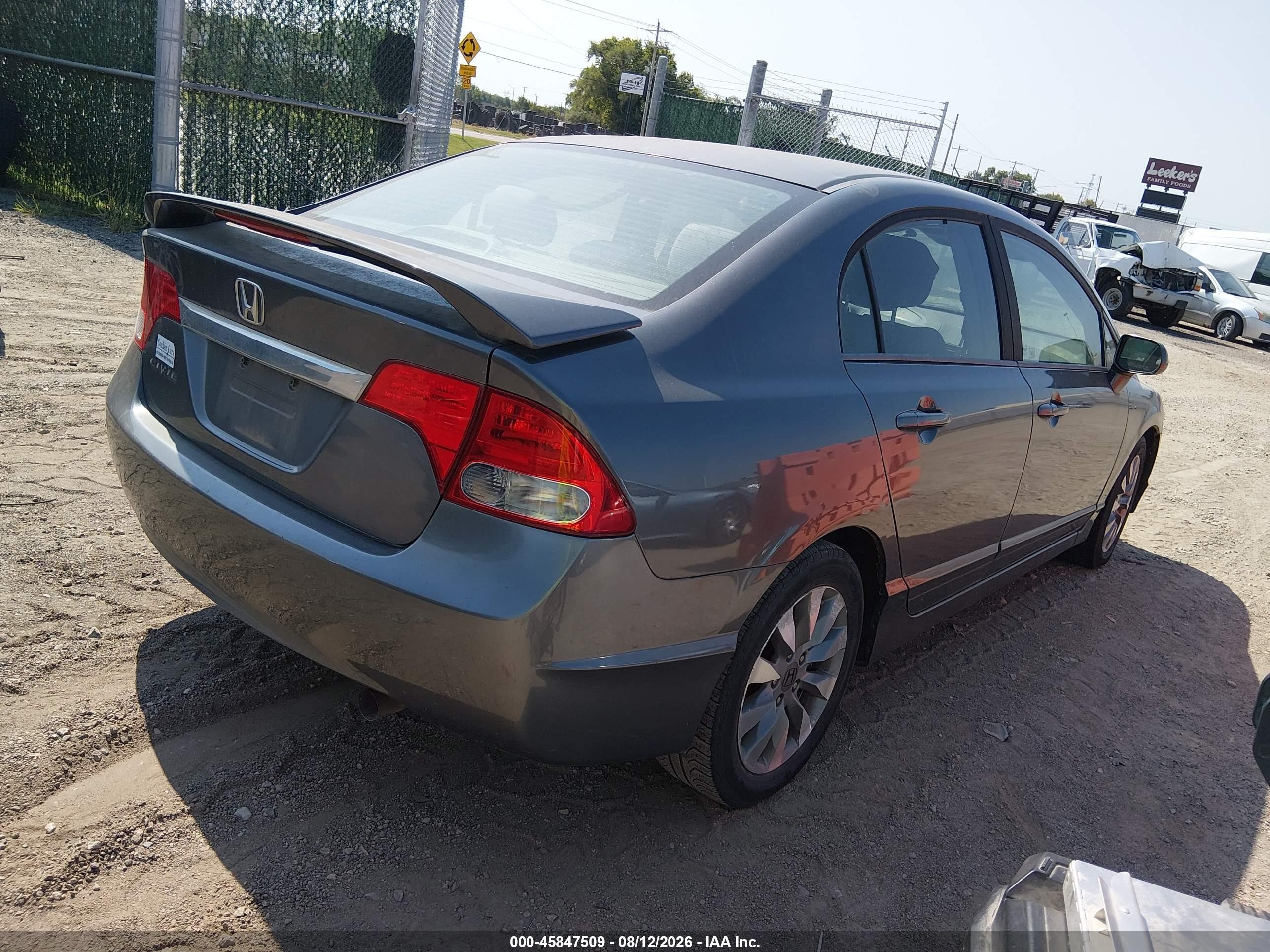 2009 Honda Civic Ex Gray vin: 1HGFA16839L020119