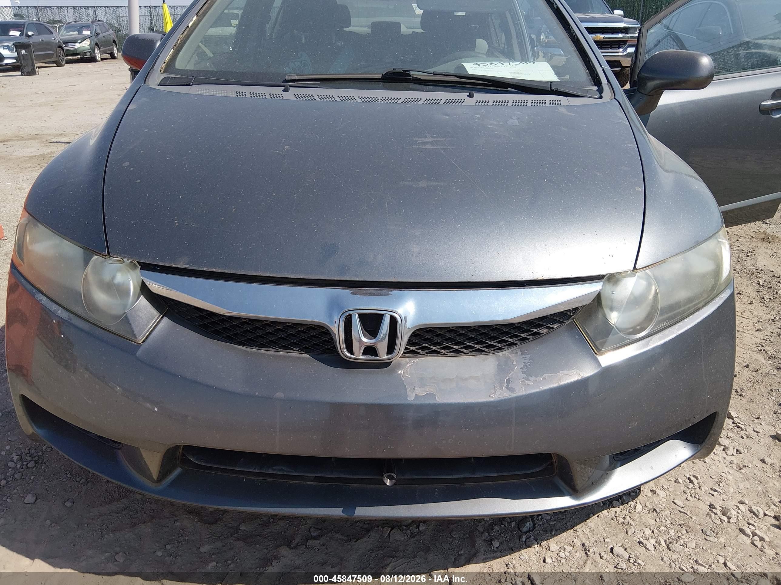 2009 Honda Civic Ex Gray vin: 1HGFA16839L020119