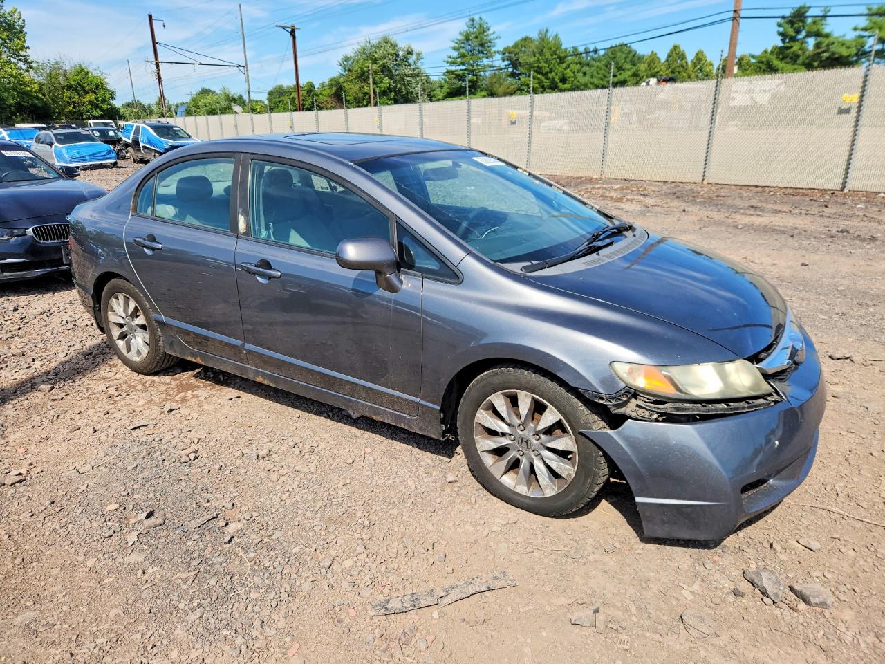 2009 Honda Civic Ex Gray vin: 1HGFA16839L022100