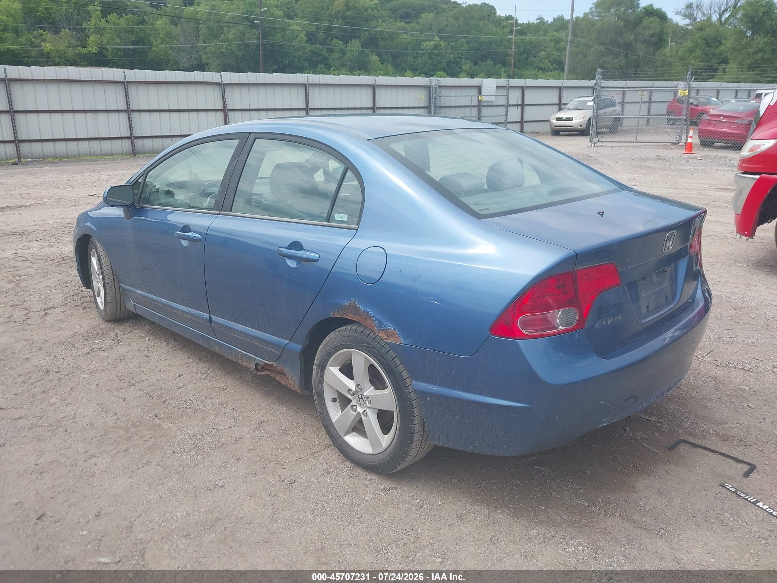 2006 Honda Civic Ex Blue vin: 1HGFA16846L004927