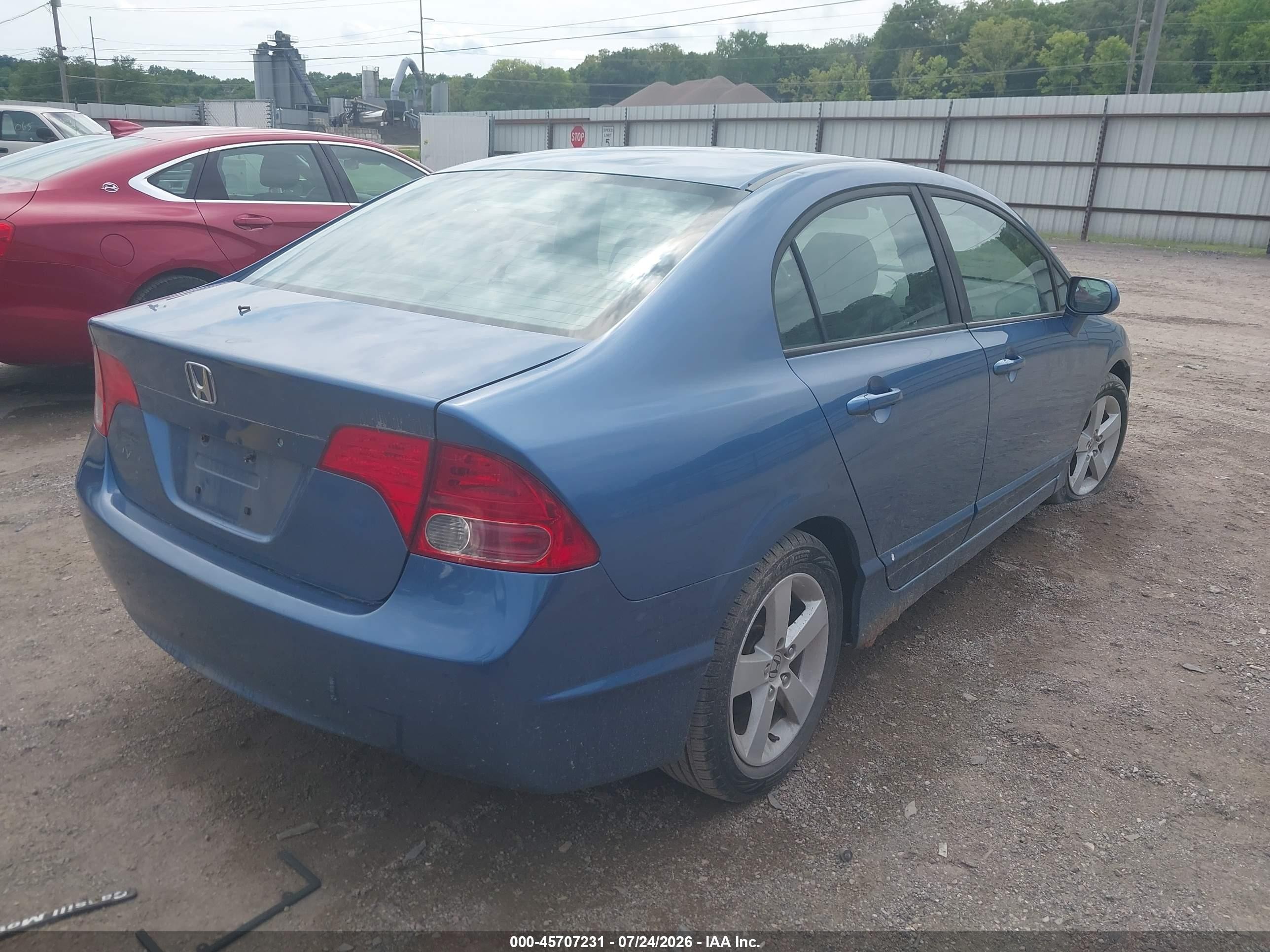 2006 Honda Civic Ex Blue vin: 1HGFA16846L004927