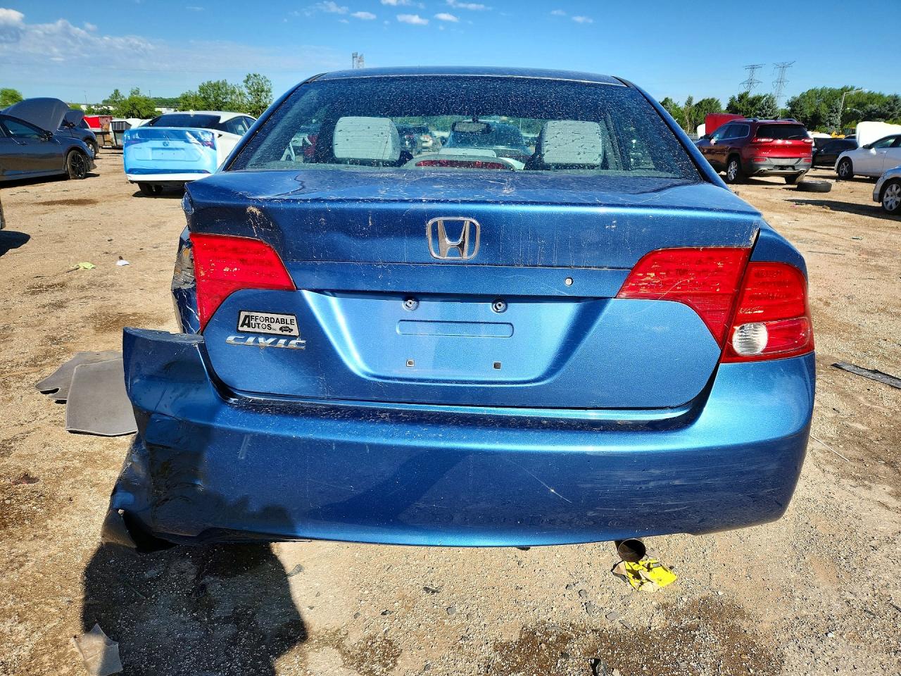 2006 Honda Civic Ex Blue vin: 1HGFA16846L035840