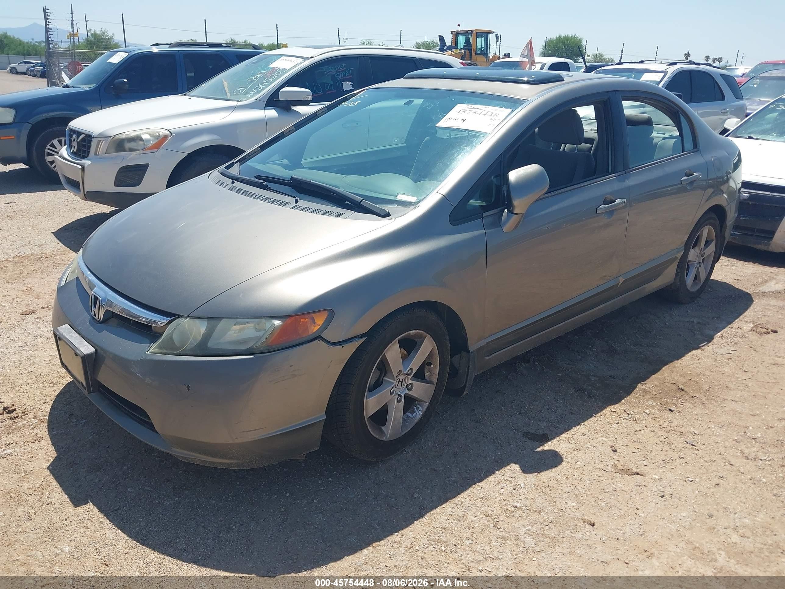 2006 Honda Civic Ex Gray vin: 1HGFA16846L097206