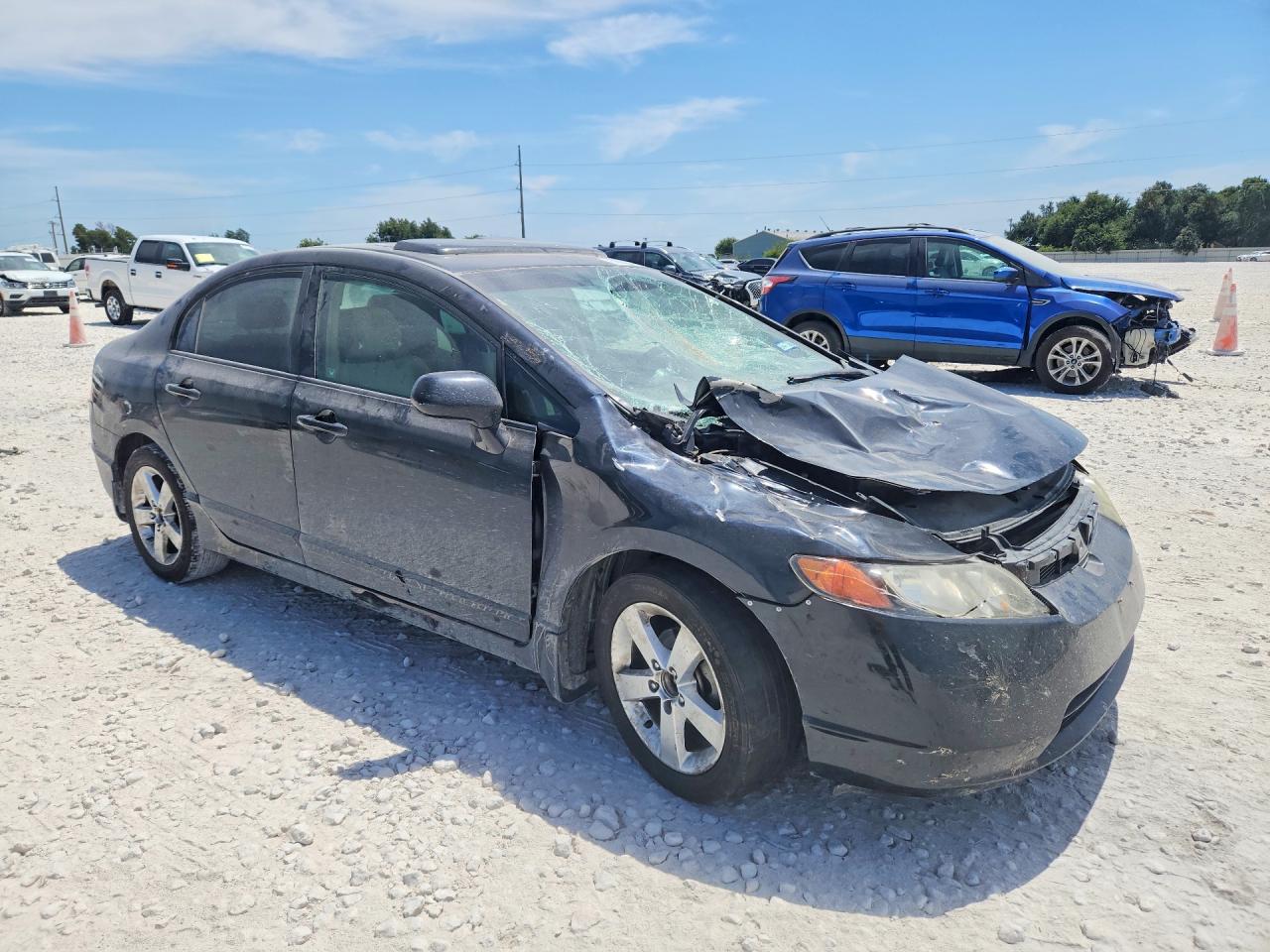 2006 Honda Civic Ex Black vin: 1HGFA16846L110777