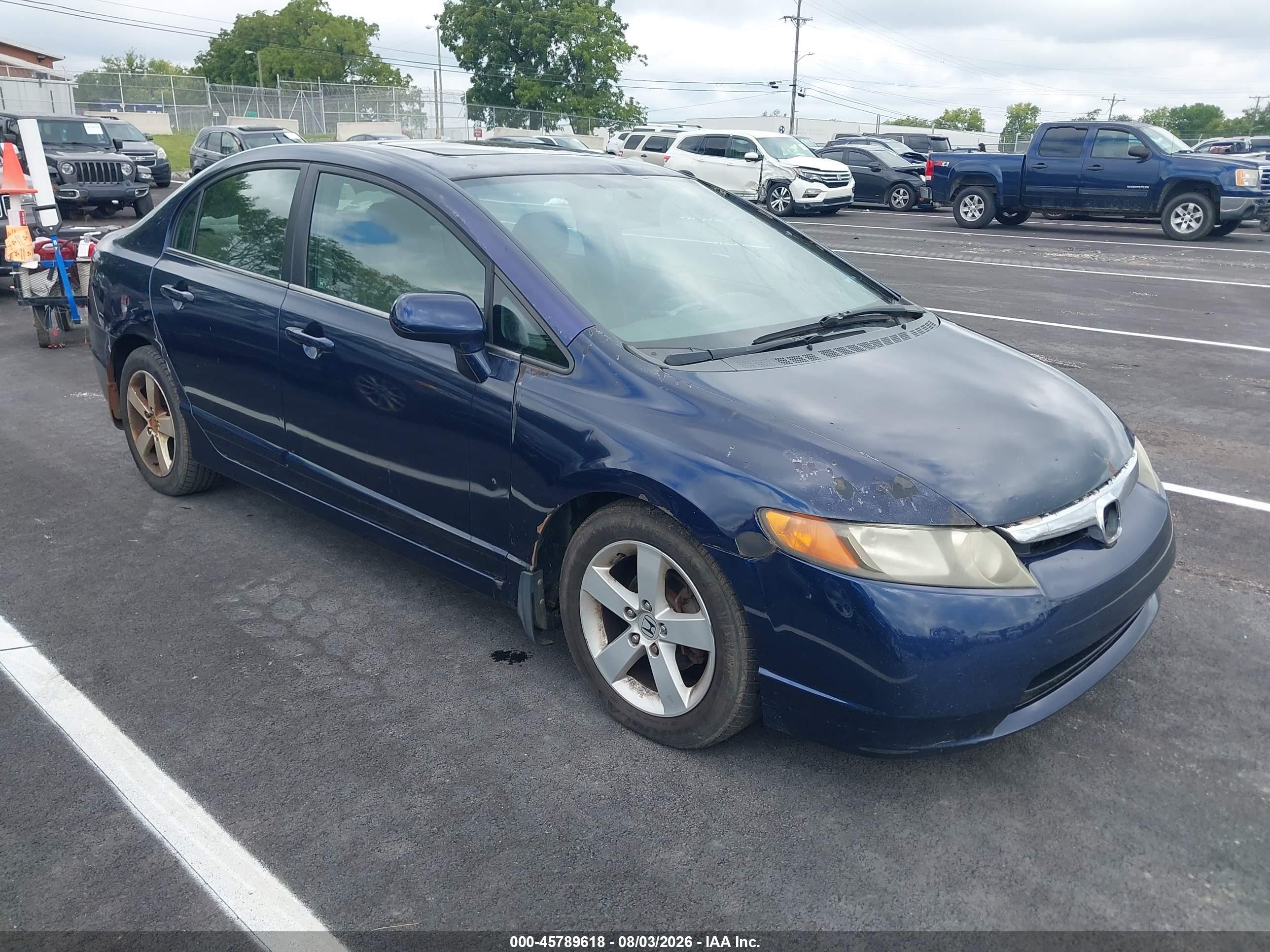 2006 Honda Civic Ex Blue vin: 1HGFA16846L123920