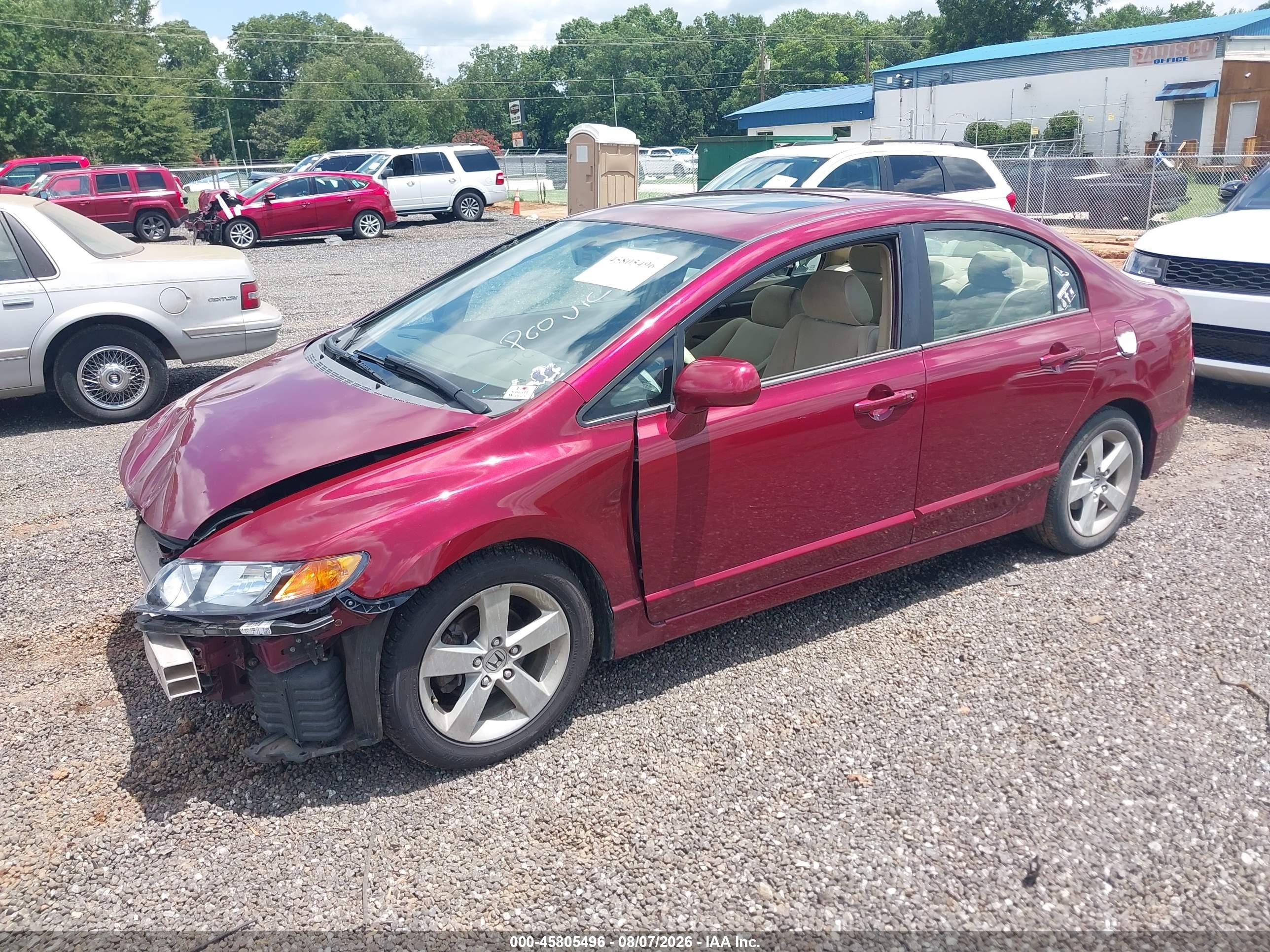 2006 Honda Civic Ex Burgundy vin: 1HGFA16846L127238
