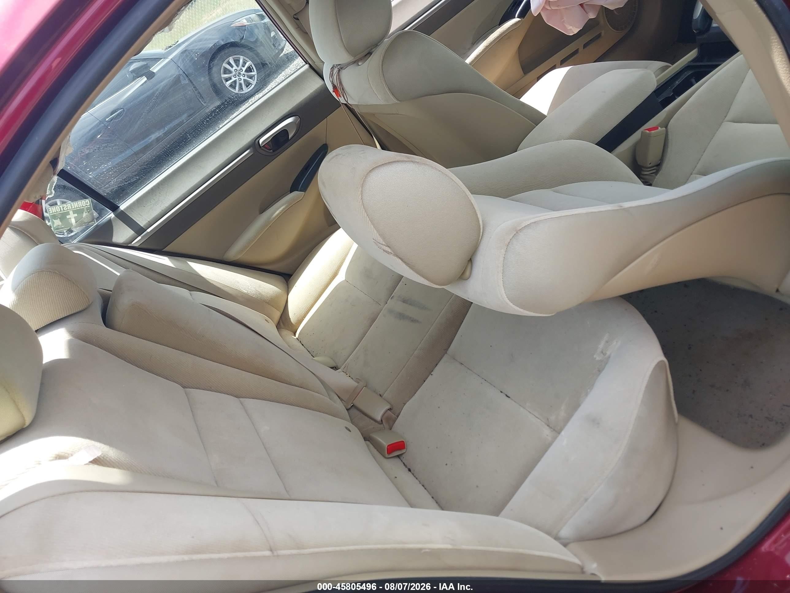 2006 Honda Civic Ex Burgundy vin: 1HGFA16846L127238