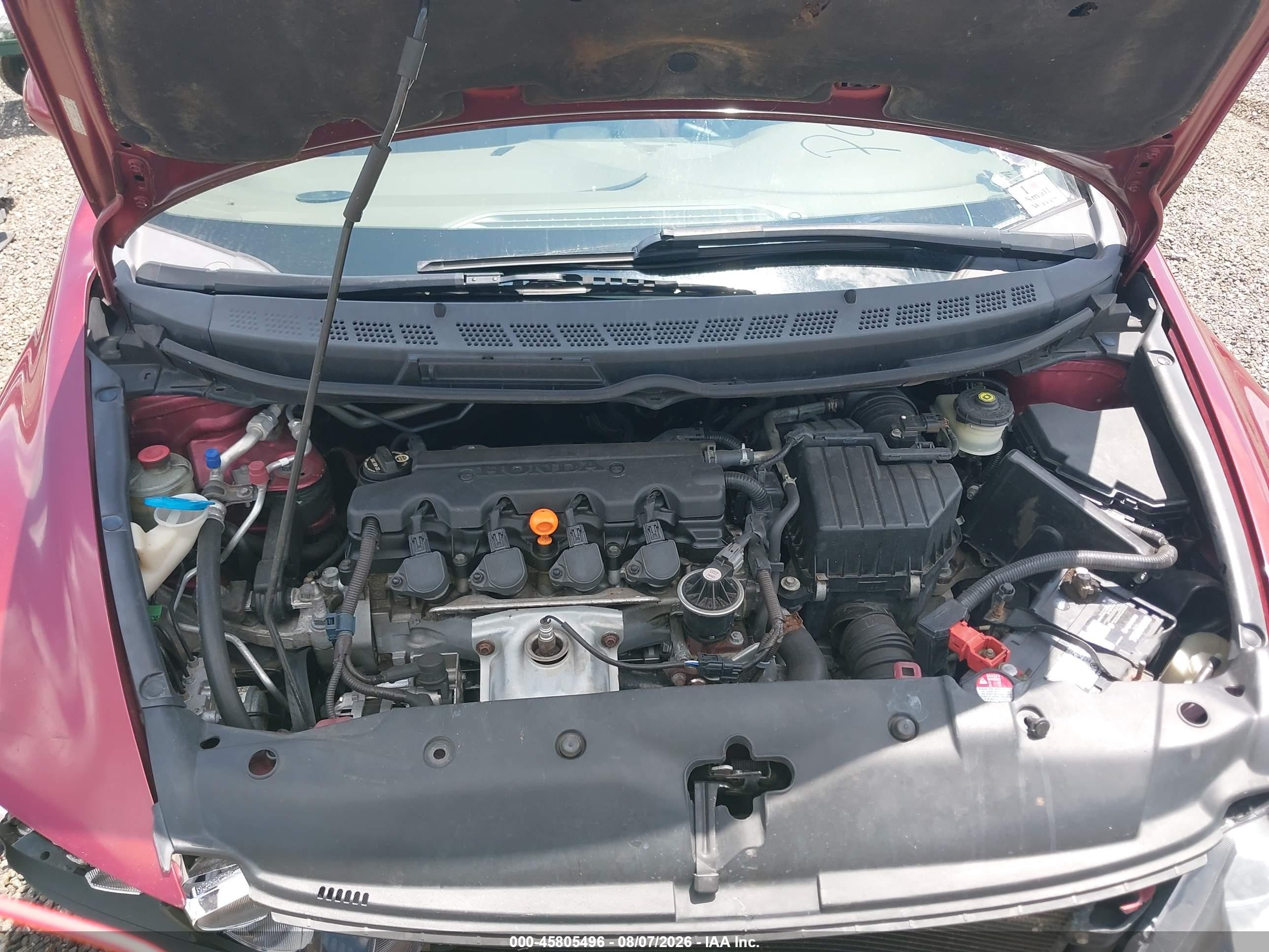 2006 Honda Civic Ex Burgundy vin: 1HGFA16846L127238
