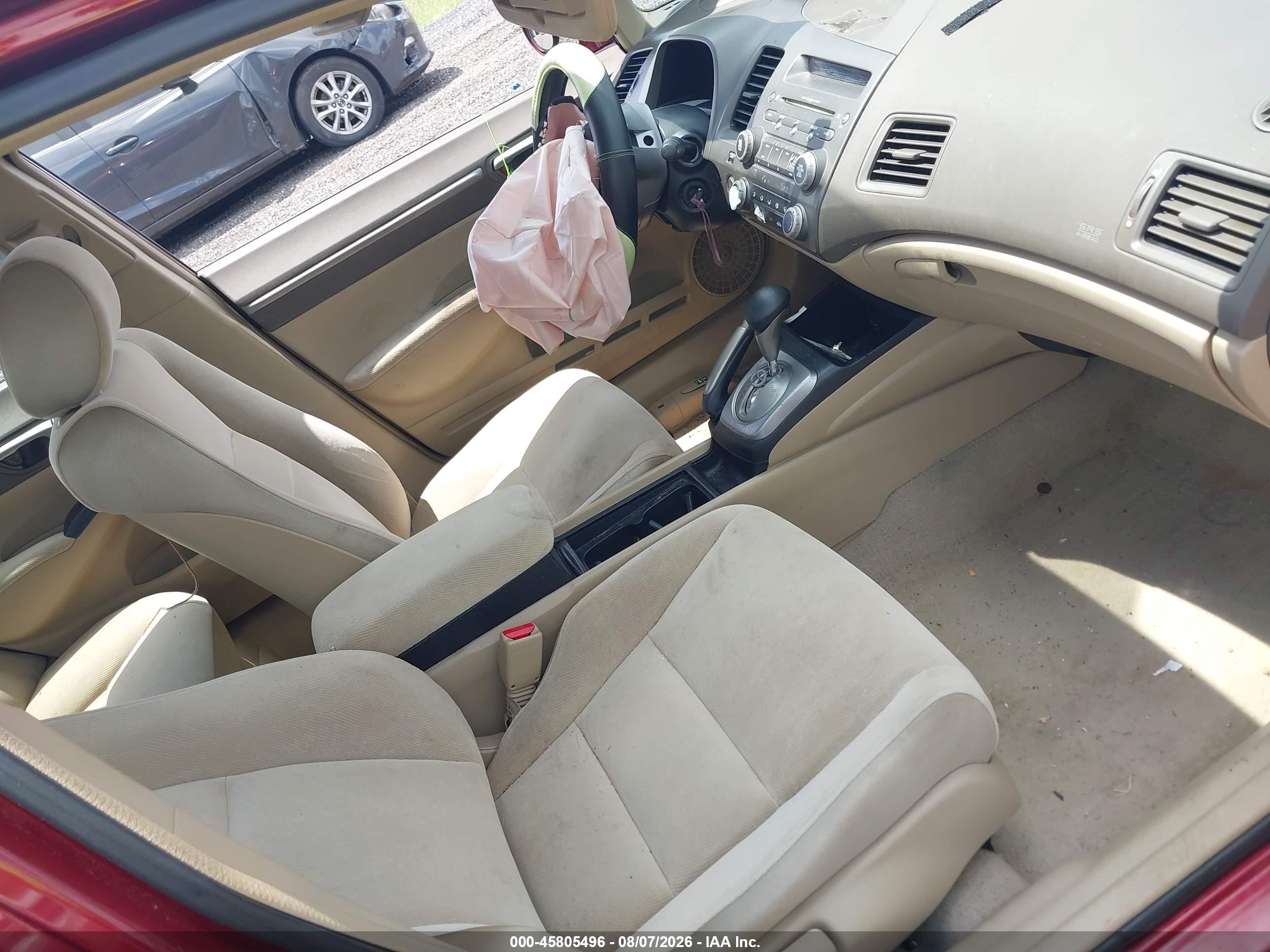 2006 Honda Civic Ex Burgundy vin: 1HGFA16846L127238