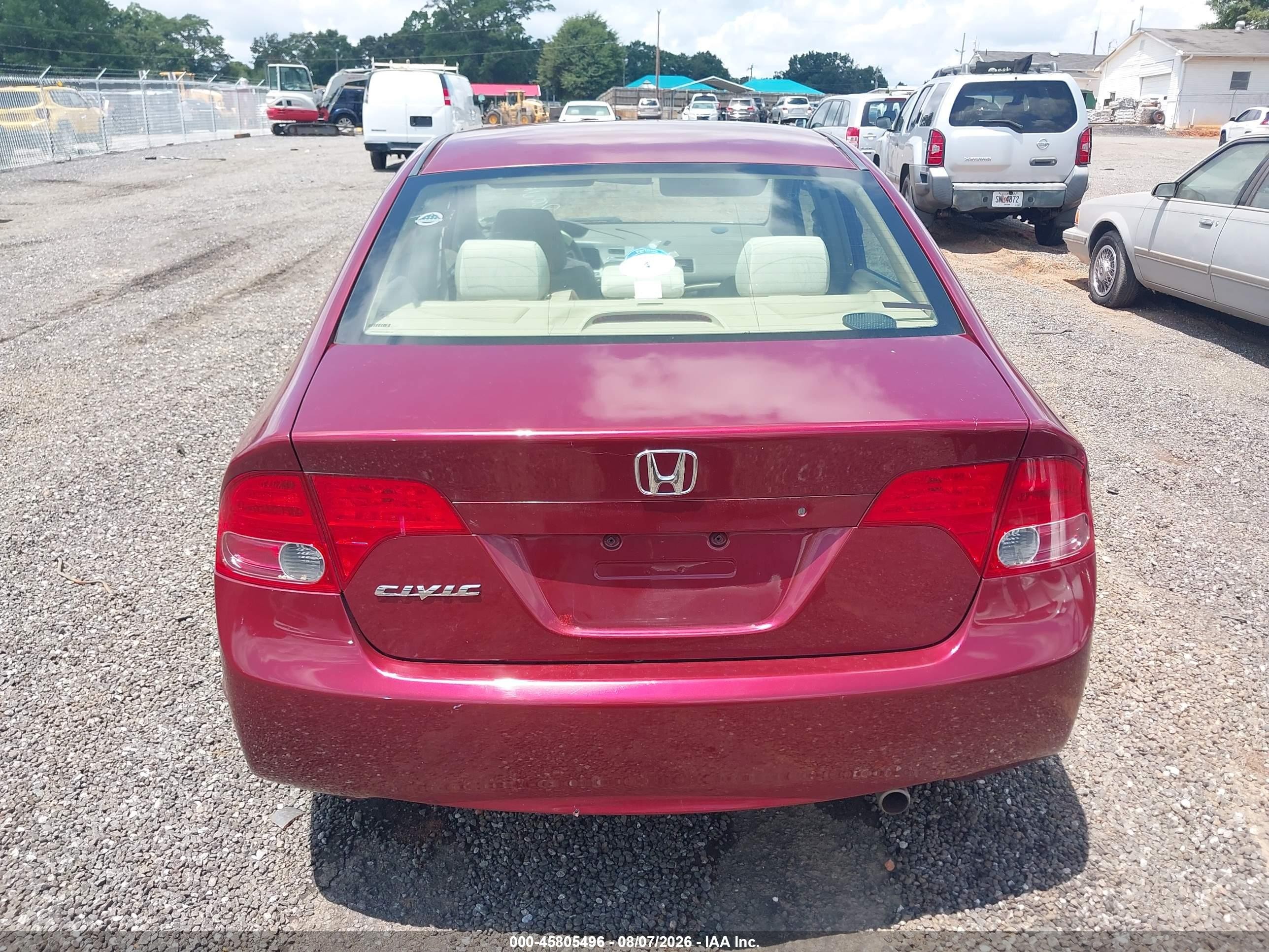 2006 Honda Civic Ex Burgundy vin: 1HGFA16846L127238