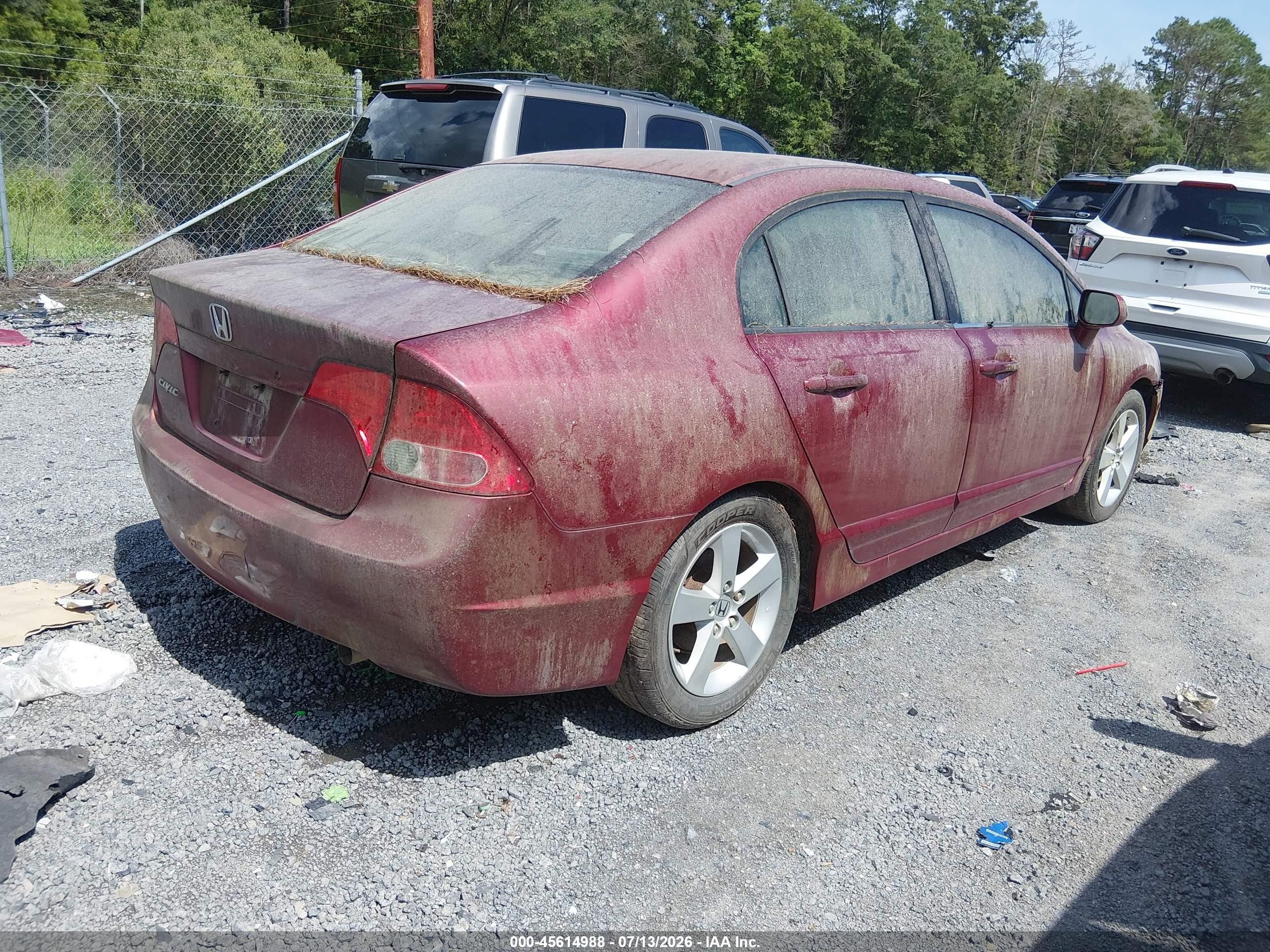 2006 Honda Civic Ex Красный vin: 1HGFA16846L140071